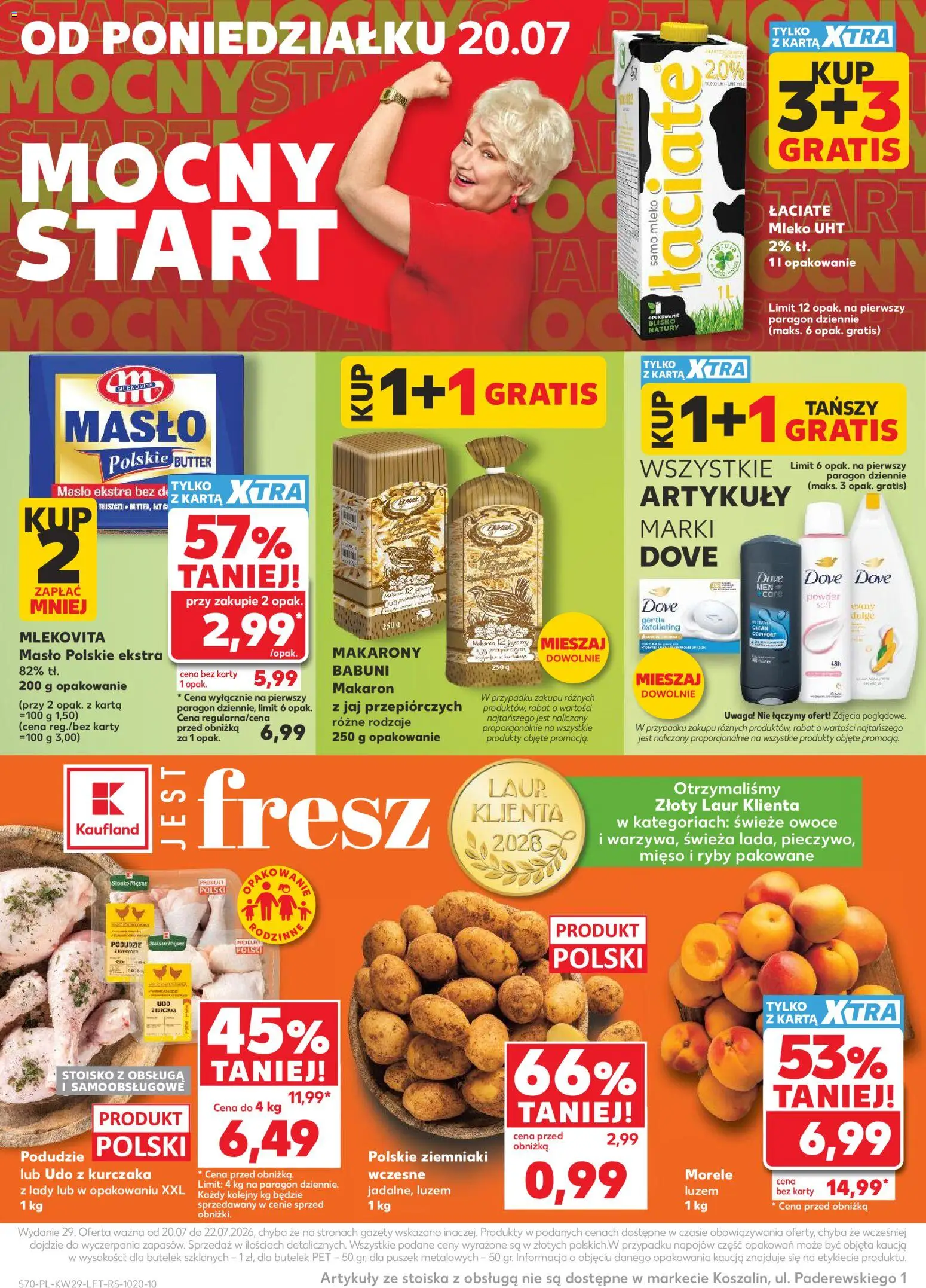 Kaufland Polsko leták od 16.07.2026 | Strana: 70 | Produkty: Mléko, Máslo, Ryby, Makarony