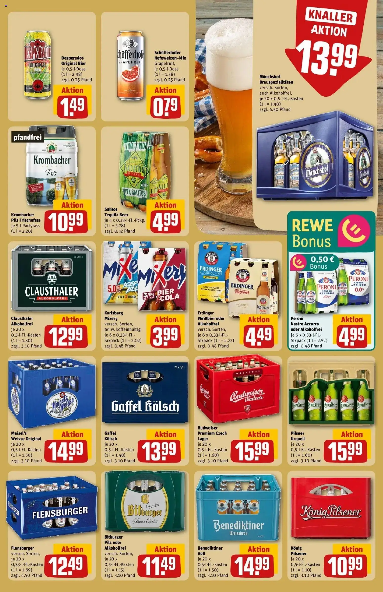Rewe Prospekt Bergneustadt – gültig ab 17.05.2026 | Seite: 27 | Produkte: Erdinger, Pils, Benediktiner hell, Desperados
