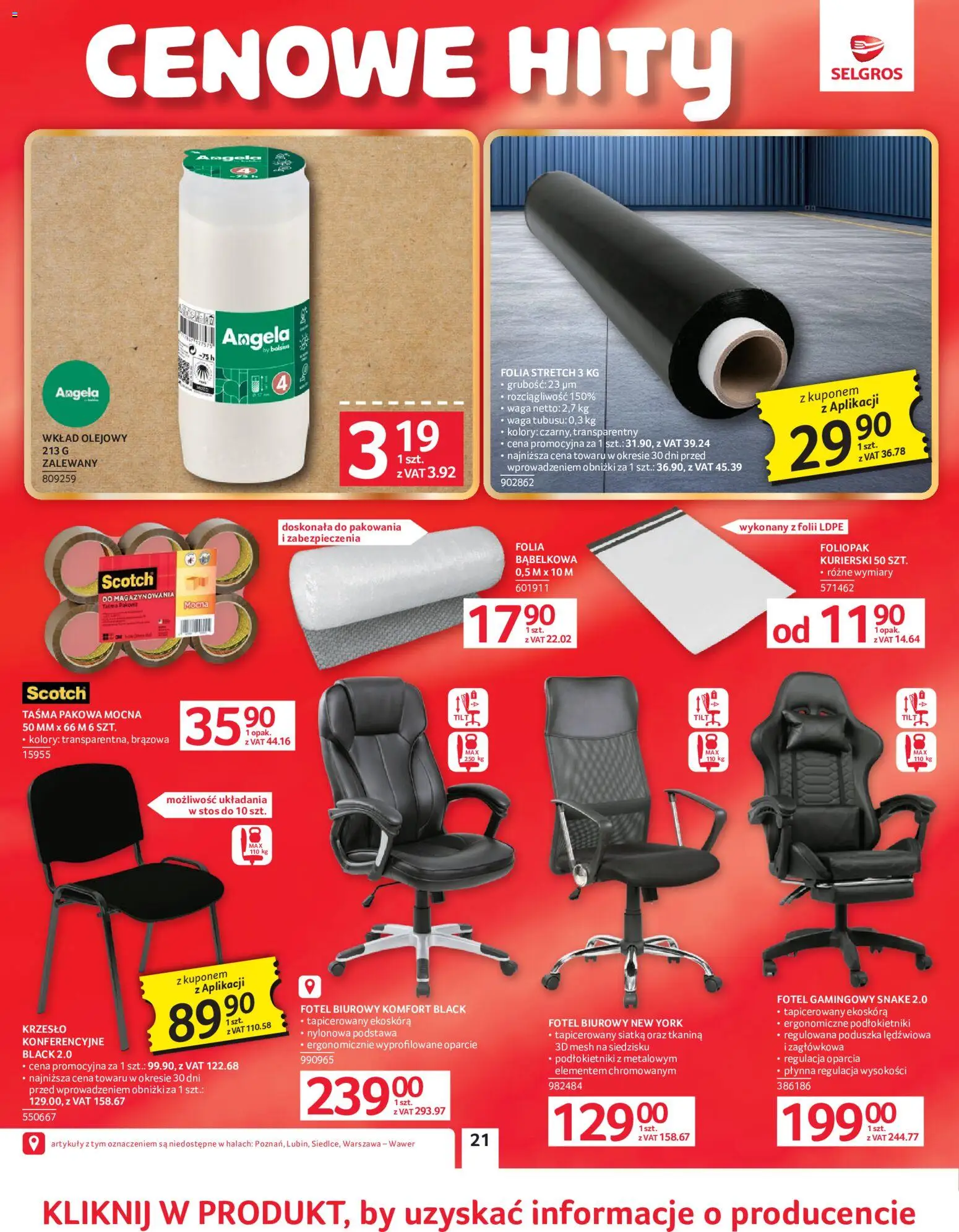 Selgros cash&carry gazetka - Oferta przemysłowa od 02.06.2026 | Strona: 24 | Produkty: Waga, Poduszka, Krzesło, Siatka