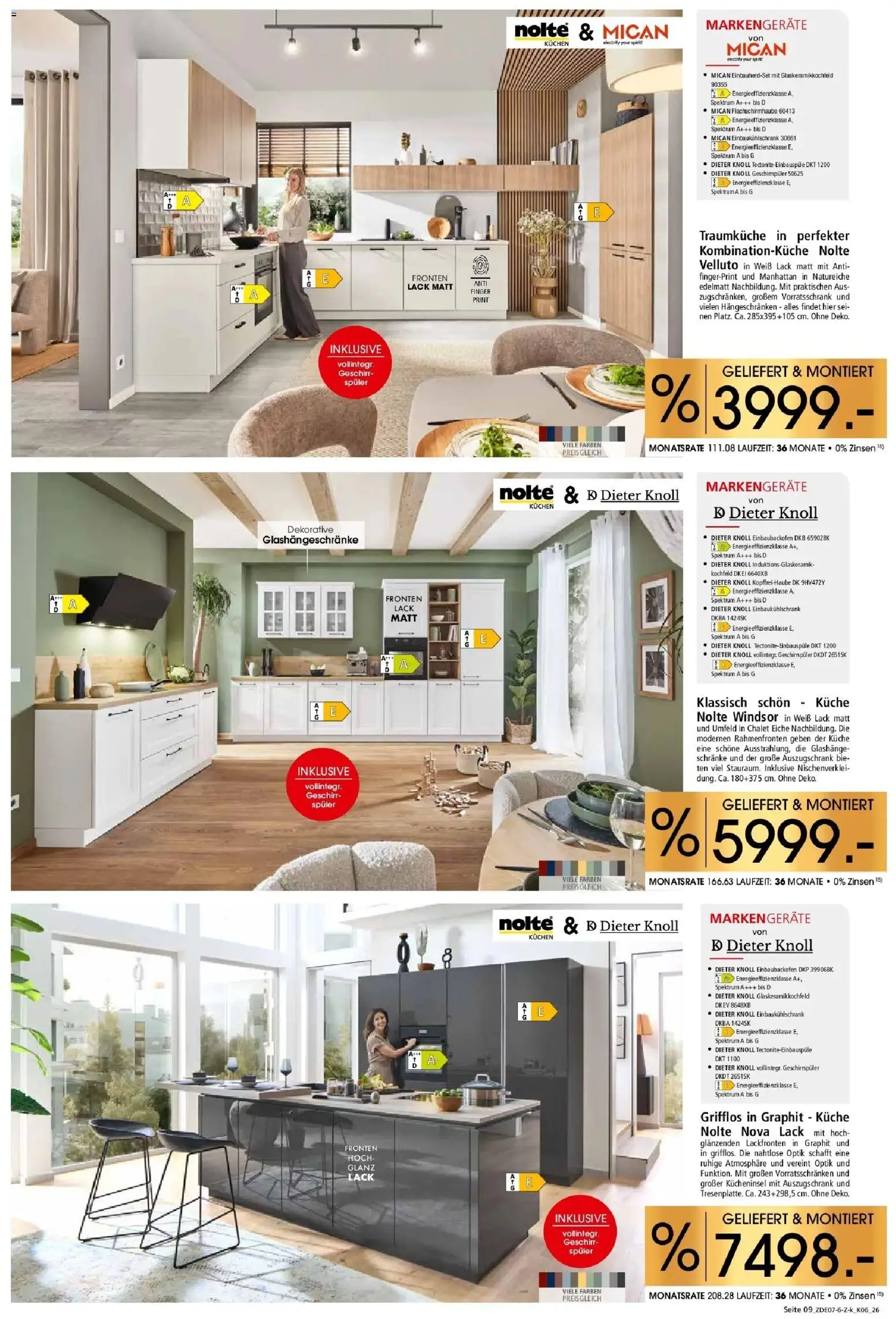 Zurbrüggen Küchen für ihr Zuhause Unna – gültig ab 25.07.2026 | Seite: 9 | Produkte: Geschirrspüler, Küche, Kochfeld, Kuchen