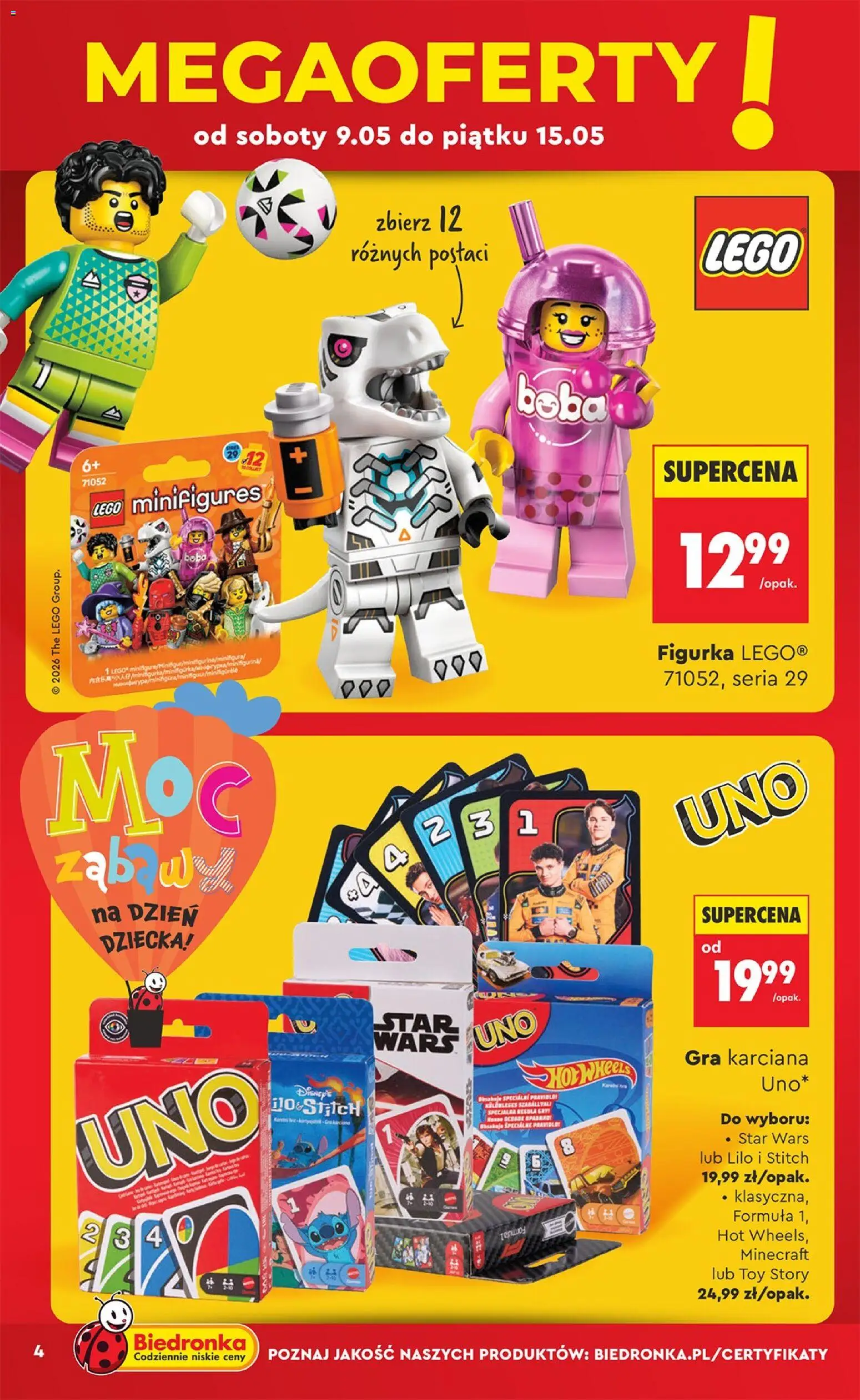 Biedronka Polsko leták - Hity i inspiracje od 09.05.2026 | Strana: 6 | Produkty: LEGO, Hot Wheels, Stitch