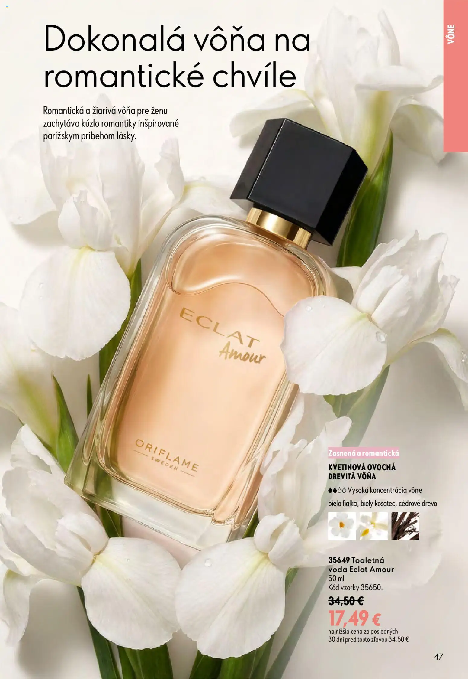 Nové Oriflame akcie – leták je platný od 09.09.2026 | Strana: 47 | Produkty: Toaletná voda, Voda