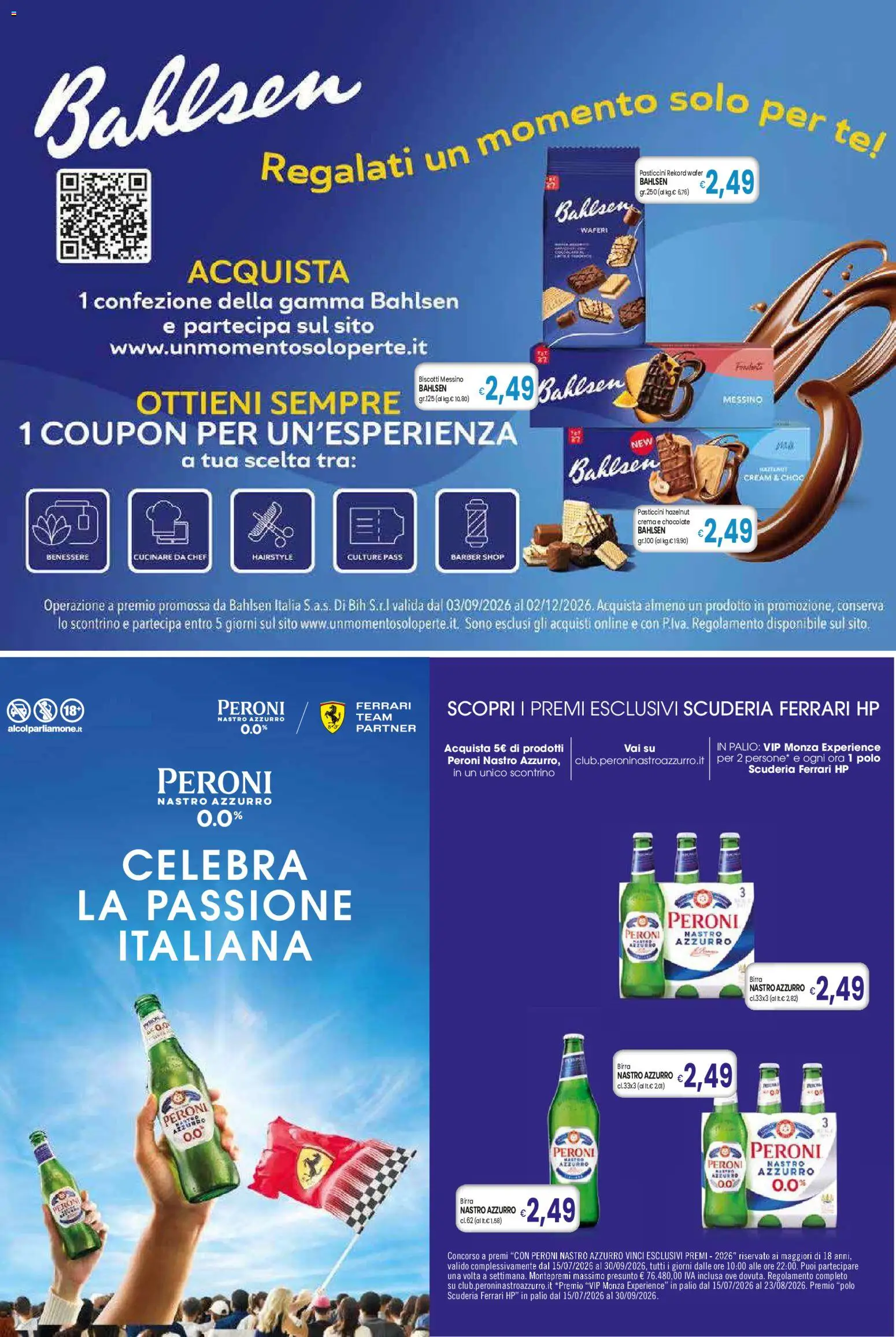 Volantino Famila del 17/09/2026 | Pagina: 5 | Prodotti: Birra, Pasticcini, Biscotti, Polo