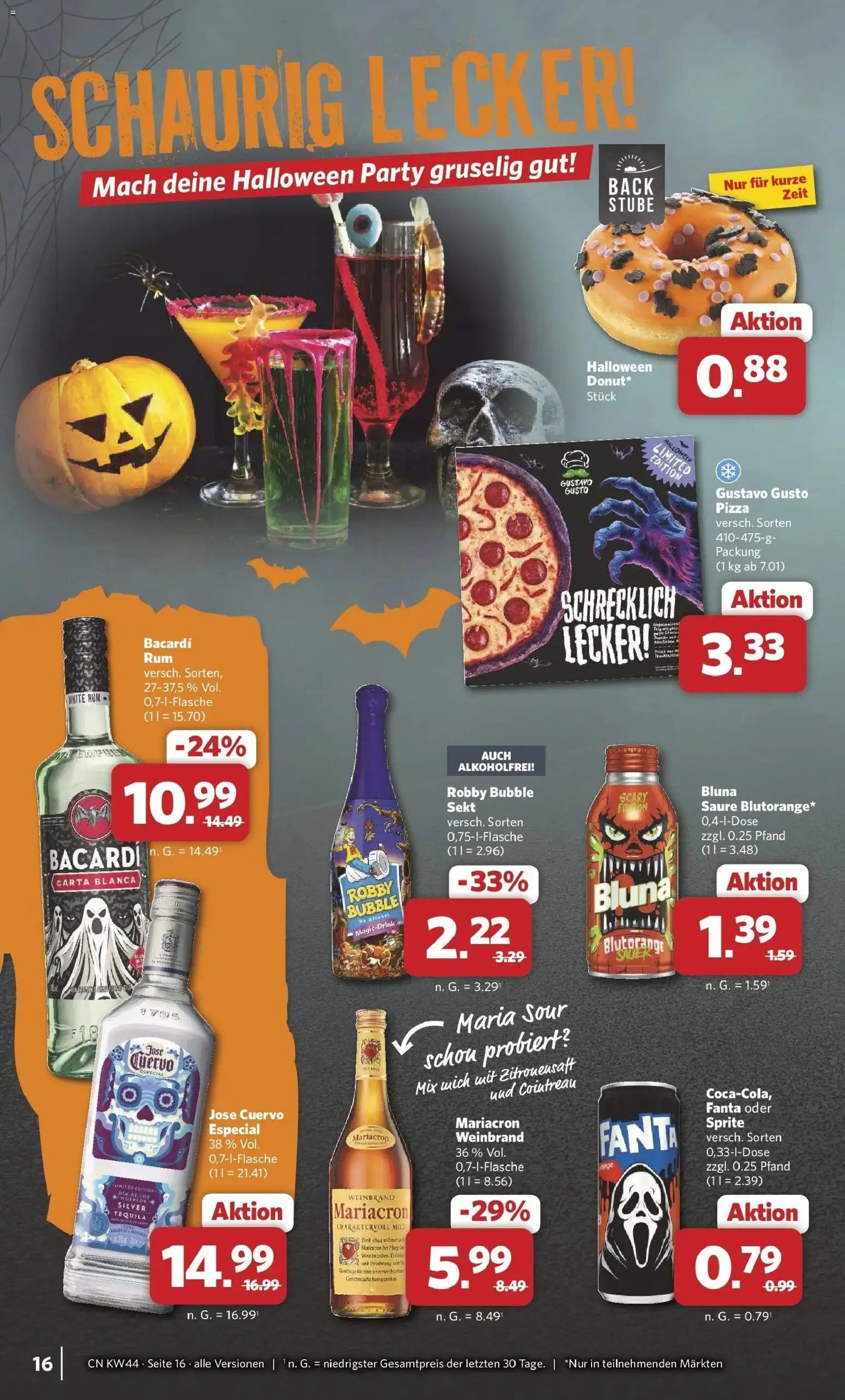 Combi Prospekt Twistringen (ab 26.10.2026) zum Blättern | Seite: 16 | Produkte: Gustavo gusto, Fanta, Mariacron, Pizza