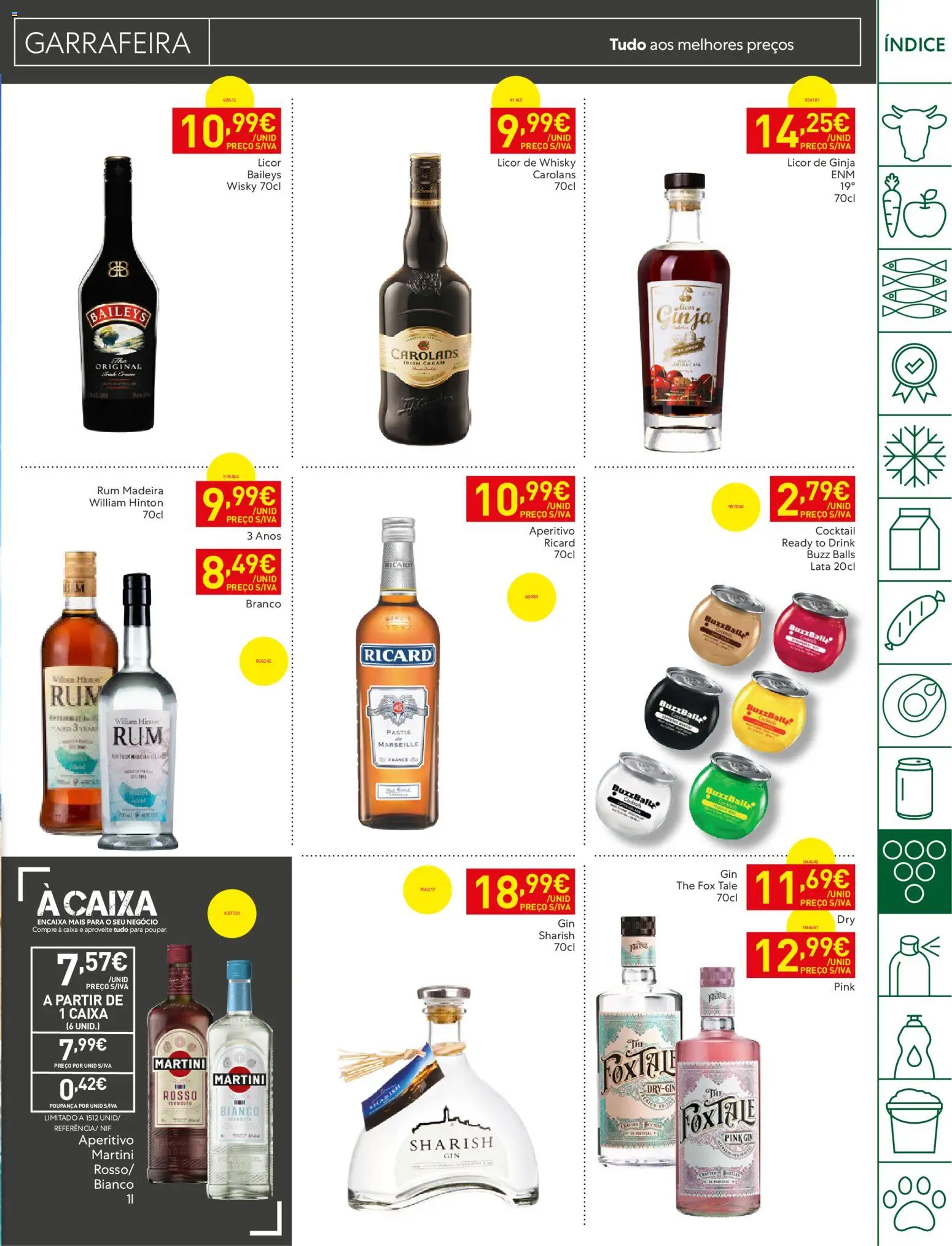Recheio folheto Madeira │ válido de 25/08/2026 | Página: 29 | Produtos: Whisky, Baileys, Rum, Caixa