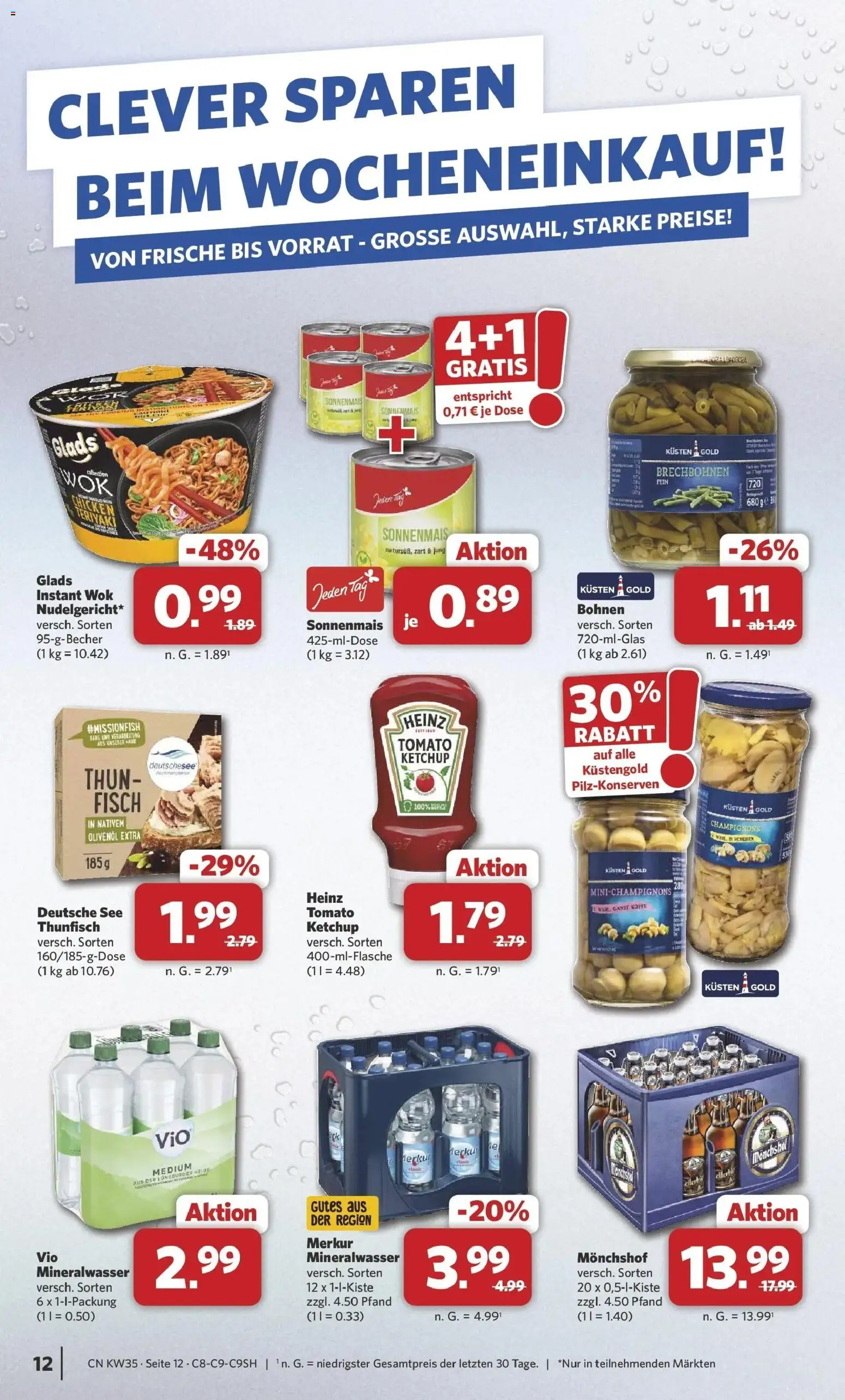 Combi Prospekt Borchen (ab 24.08.2026) zum Blättern | Seite: 14 | Produkte: Thunfisch, Fisch, Wok, Ketchup