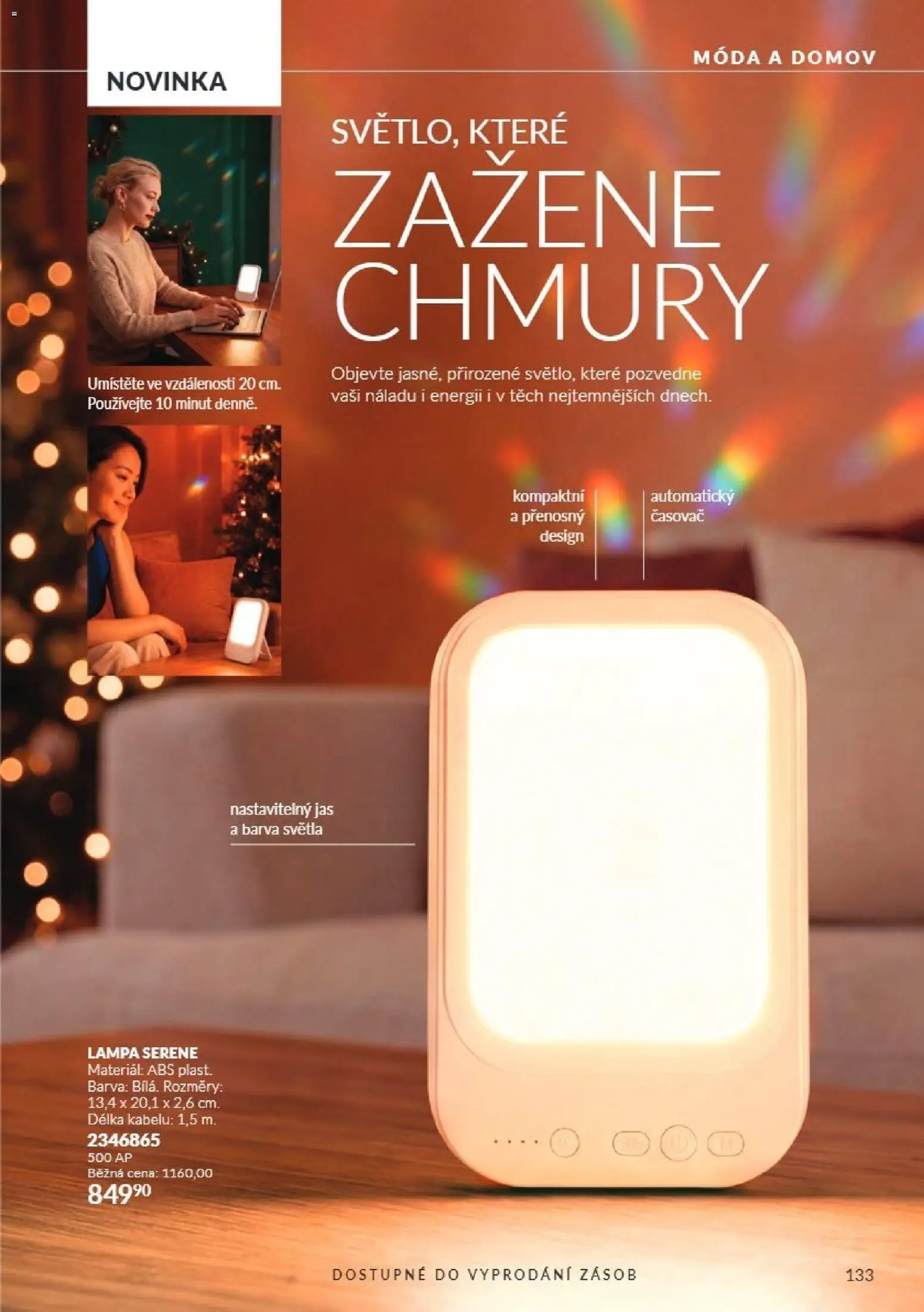 Avon Katalog 10/2026 od 01.10.2026 | Strana: 133 | Produkty: Časovač, Lampa
