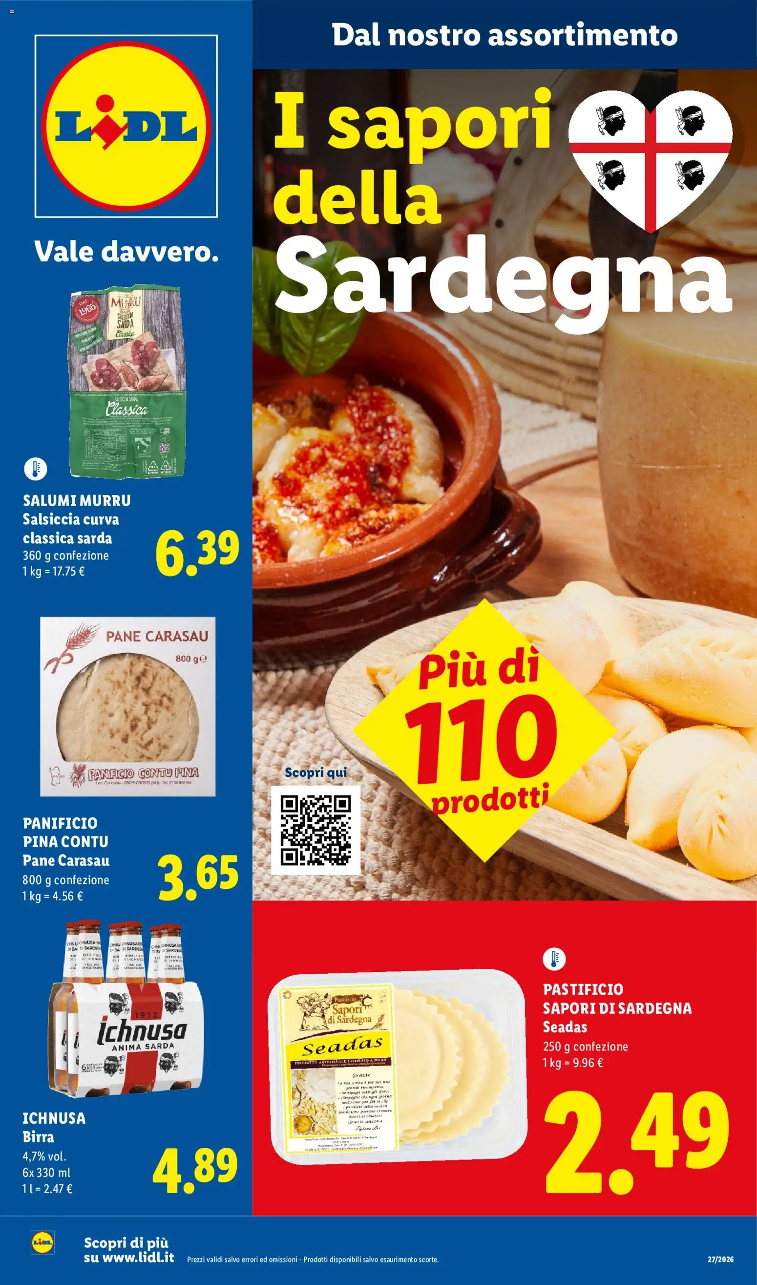 Volantino Lidl del 02/07/2026 | Pagina: 1 | Prodotti: Pane, Birra, Salsiccia