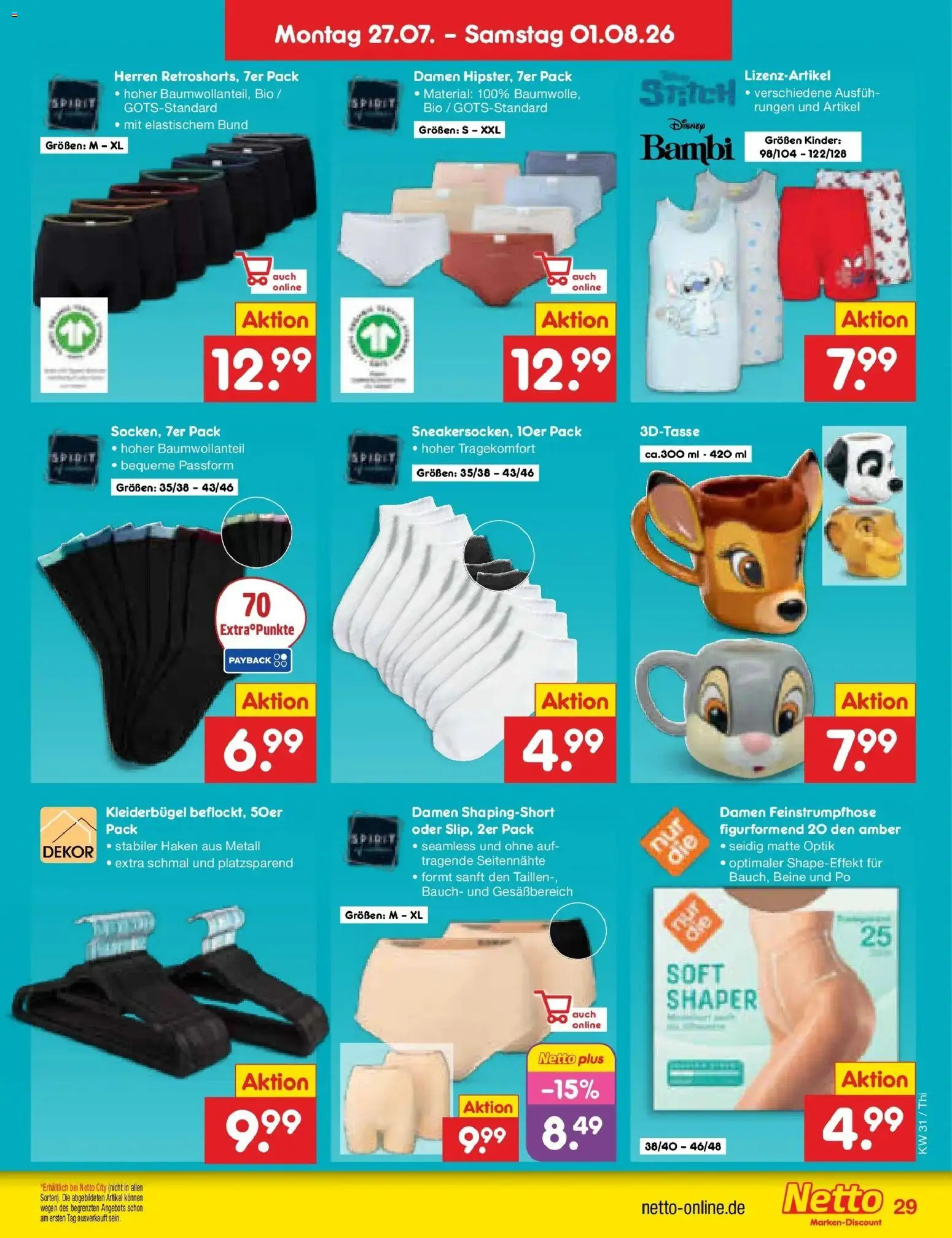 Netto Marken-Discount Prospekt Pirna – gültig ab 27.07.2026 | Seite: 44 | Produkte: Kleiderbügel