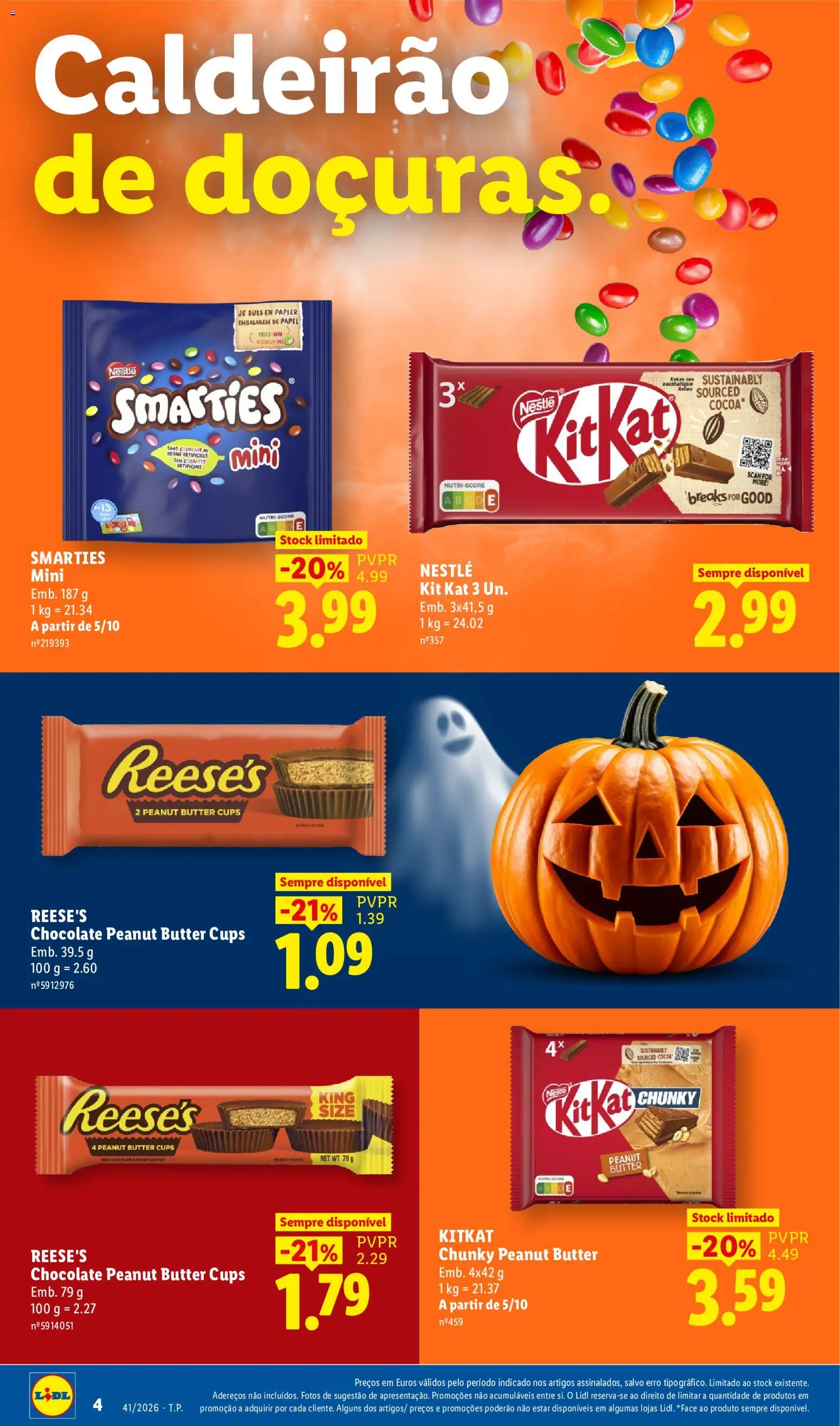 Lidl Folheto Especial Halloween │ válido de 05/10/2026 | Página: 4 | Produtos: Nestlé, Chocolate
