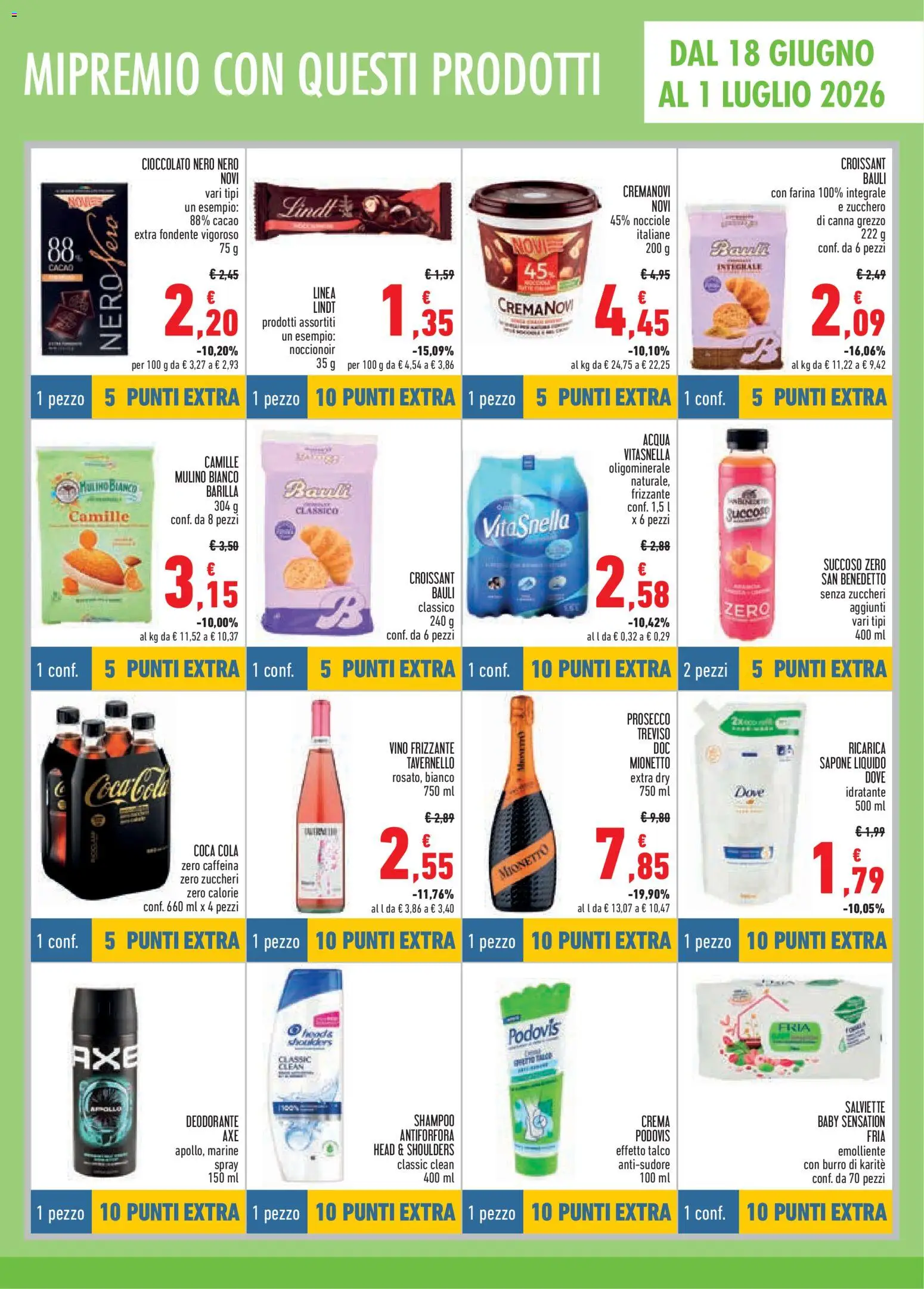 Volantino Conad del 18.06.2026 | Pagina: 5 | Prodotti: Shampoo, Prosecco, Zucchero, Coca Cola