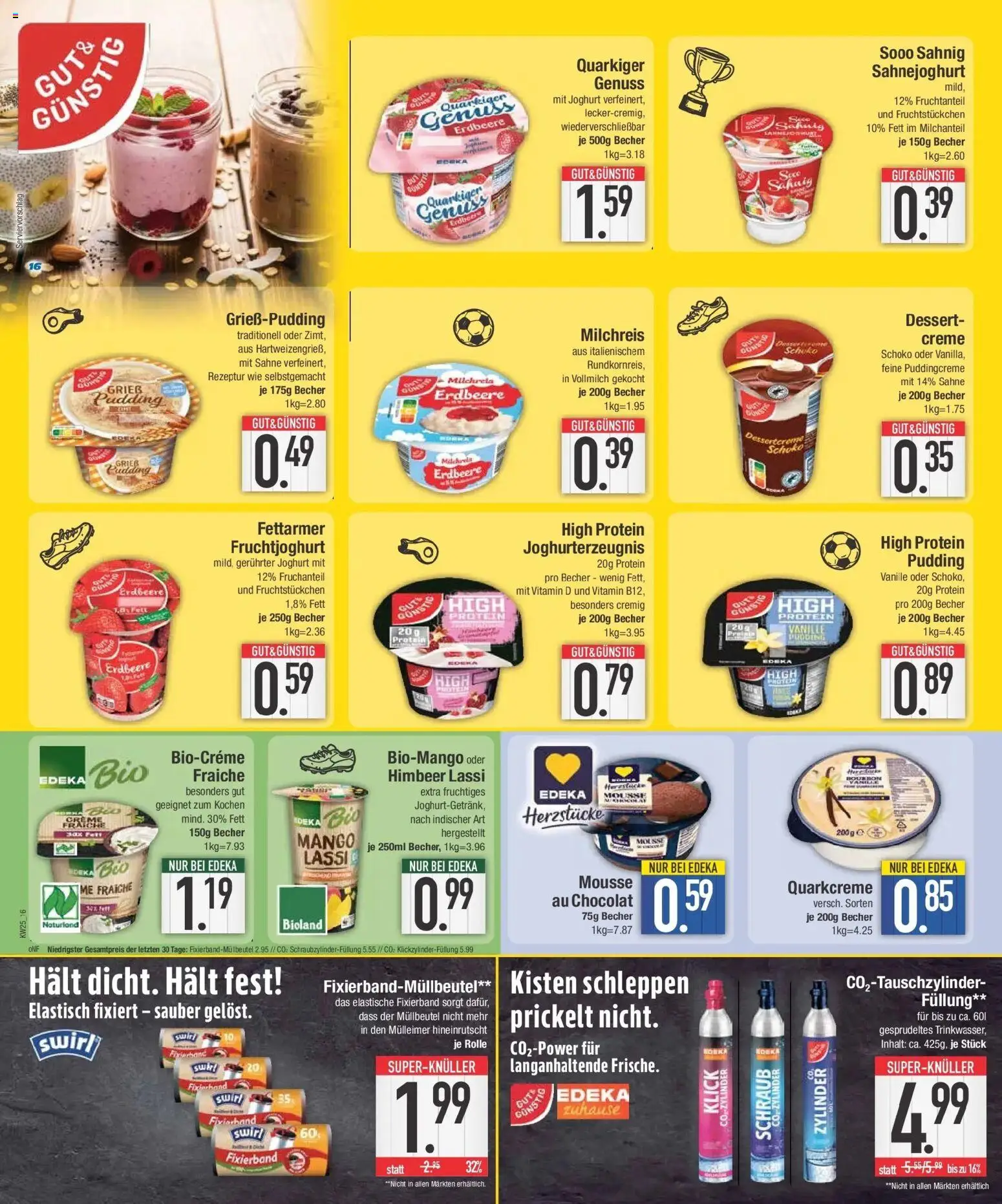 Edeka prospekt Abensberg – gültig ab 14.06.2026 | Seite: 16 | Produkte: Joghurt, Fruchtjoghurt, Creme, Sahne