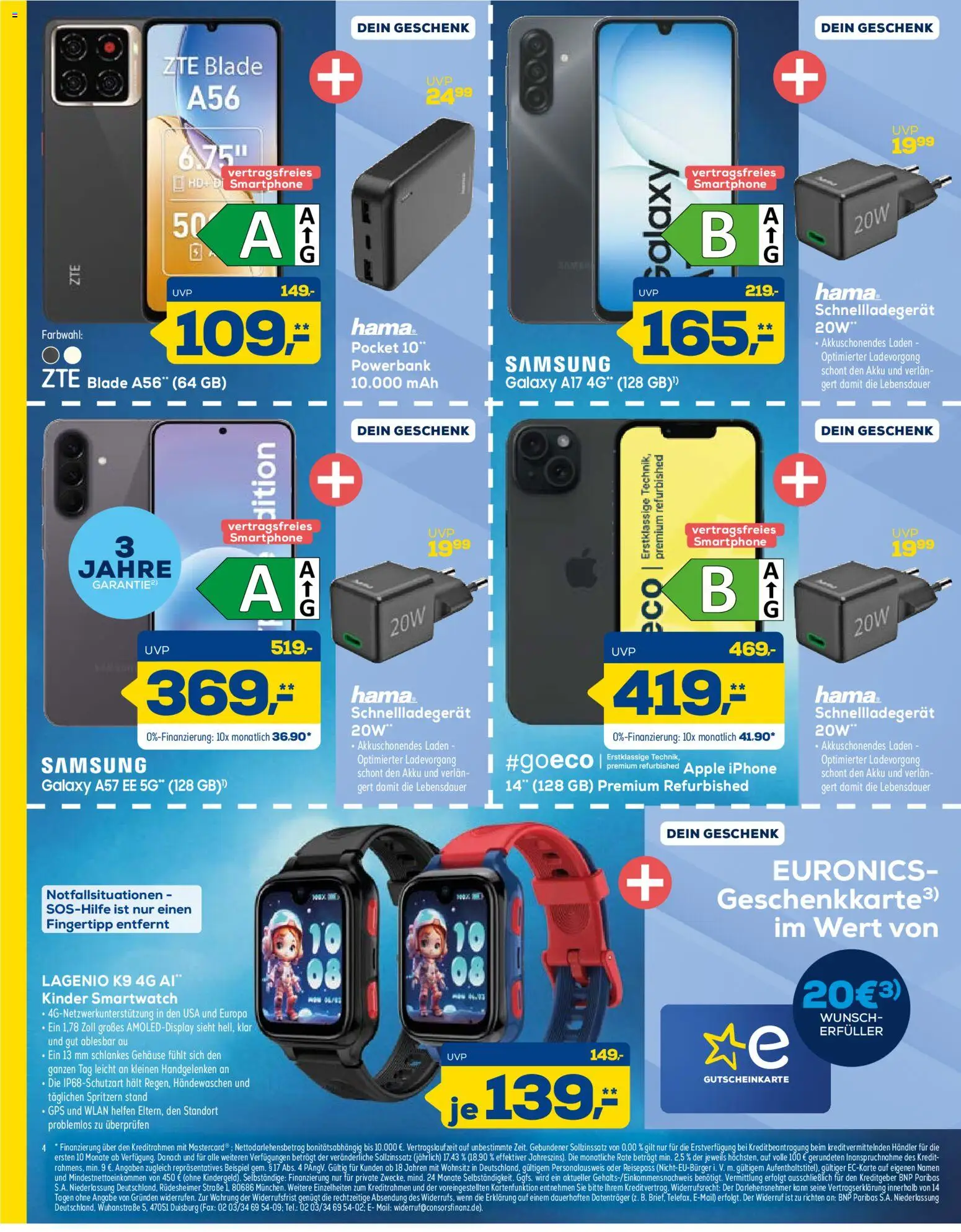 Euronics Prospekt – gültig ab 03.10.2026 | Seite: 4 | Produkte: Smartwatch, Apple, Smartphone, Powerbank