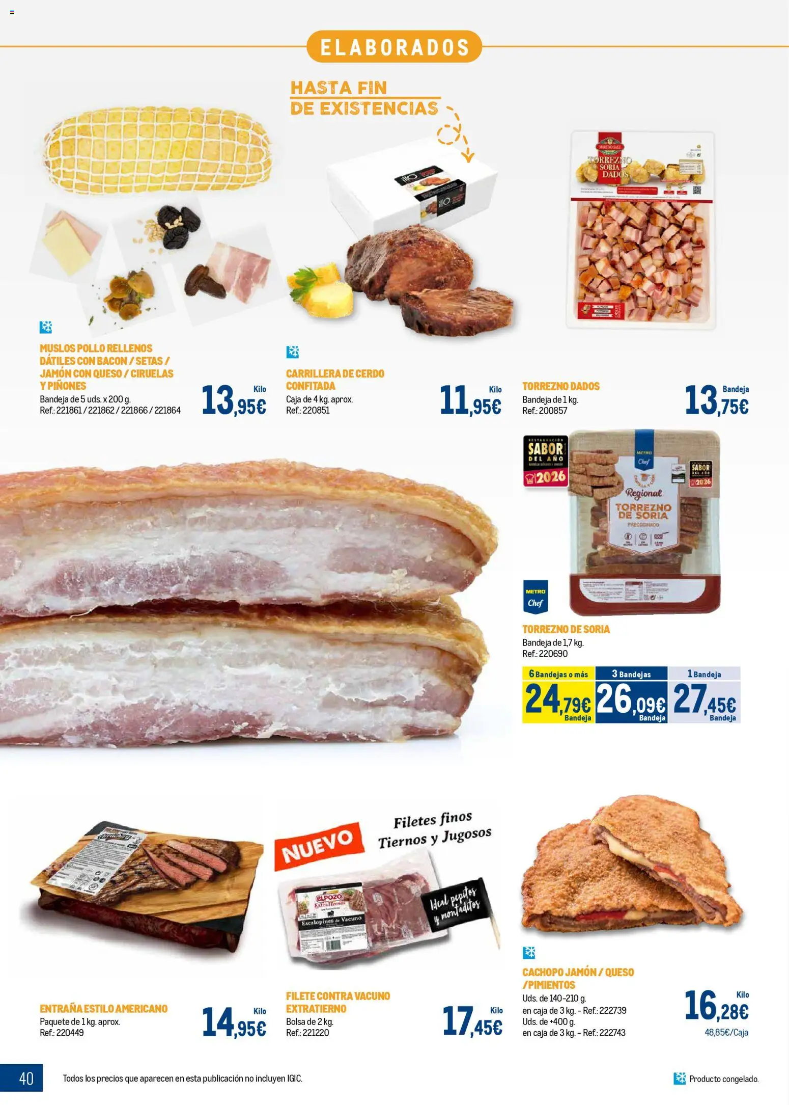 Makro - Expertos en carnes Canarias │ válido desde el 09.03.2026 | Página: 40 | Productos: Jamón, Cerdo, Bolsa, Bandeja