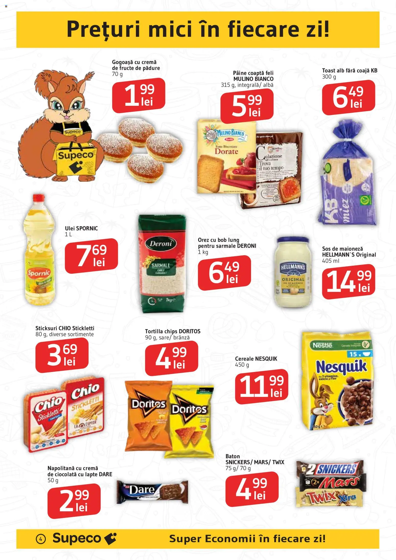 Noul catalog Supeco – valabil de la 25.06.2026 | Pagină: 4 | Produse: Mici, Cremă, Pâine, Orez