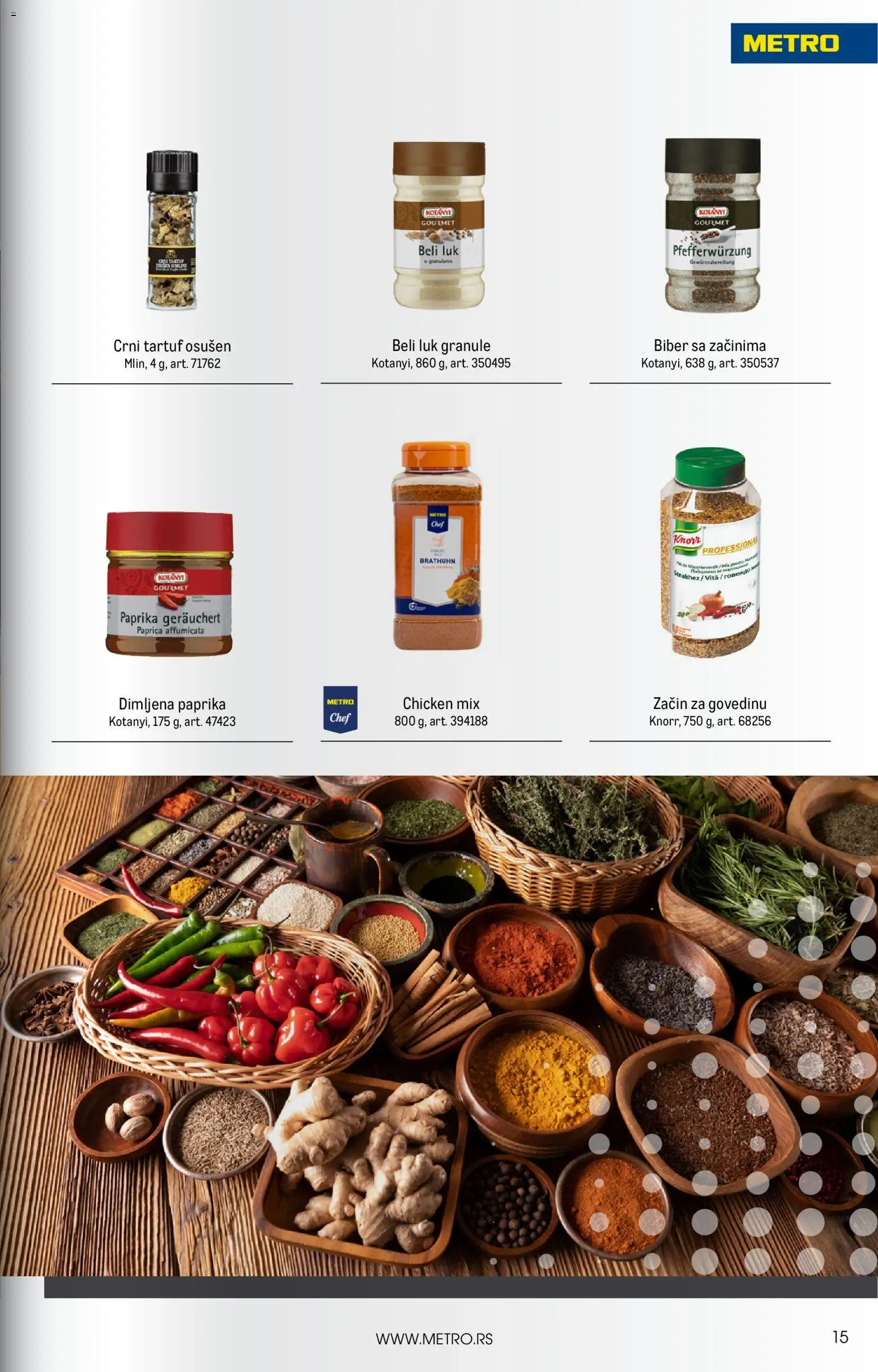 Metro katalog - važi od 01.07.2026 | Strana: 15 | Proizvode: Paprika, Beli luk