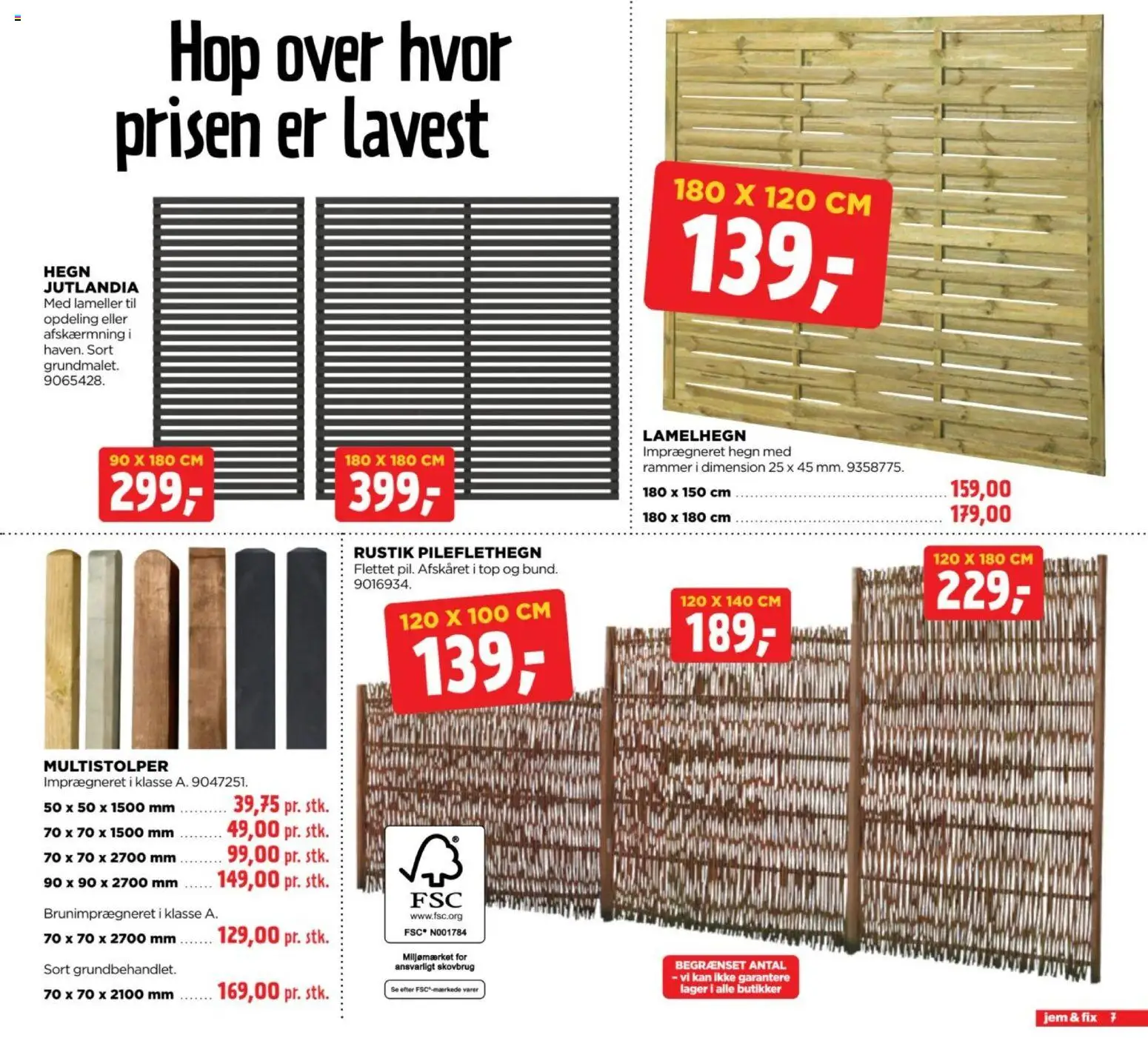 Jem & fix tilbudsavis – gyldig fra 20/09/2026 | Side: 7 | Produkter: Rammer