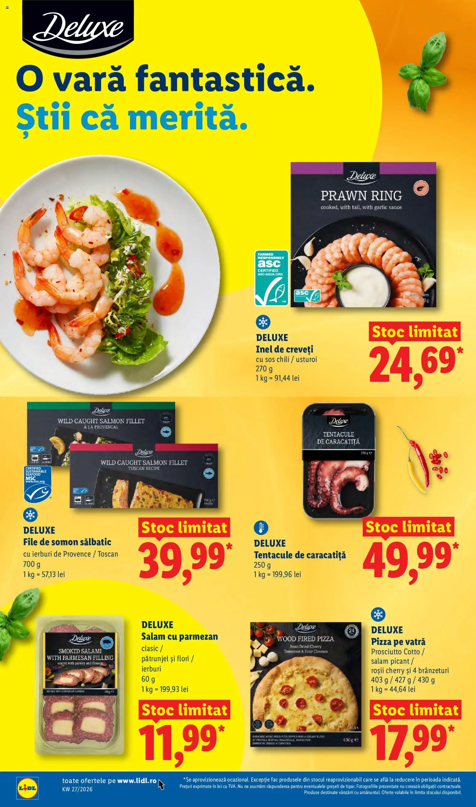 Noul catalog Lidl – valabil de la 29.06.2026 | Pagină: 68 | Produse: Salam, Sos, Parmezan, Usturoi