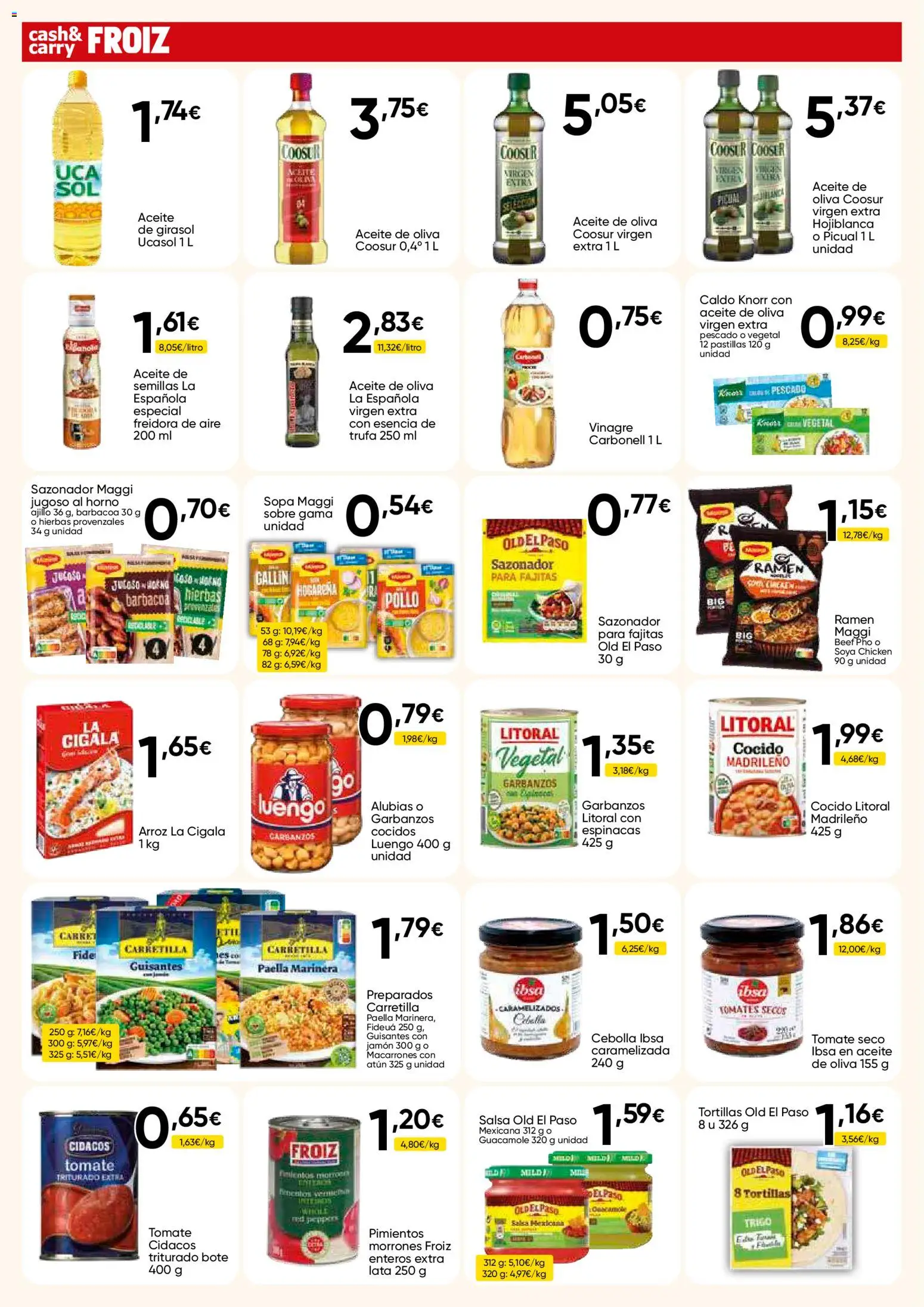 Froiz - Folleto Cash │ válido desde el 07/07/2026 | Página: 2 | Productos: Tomates, Barbacoa, Horno, Δεξαμενή