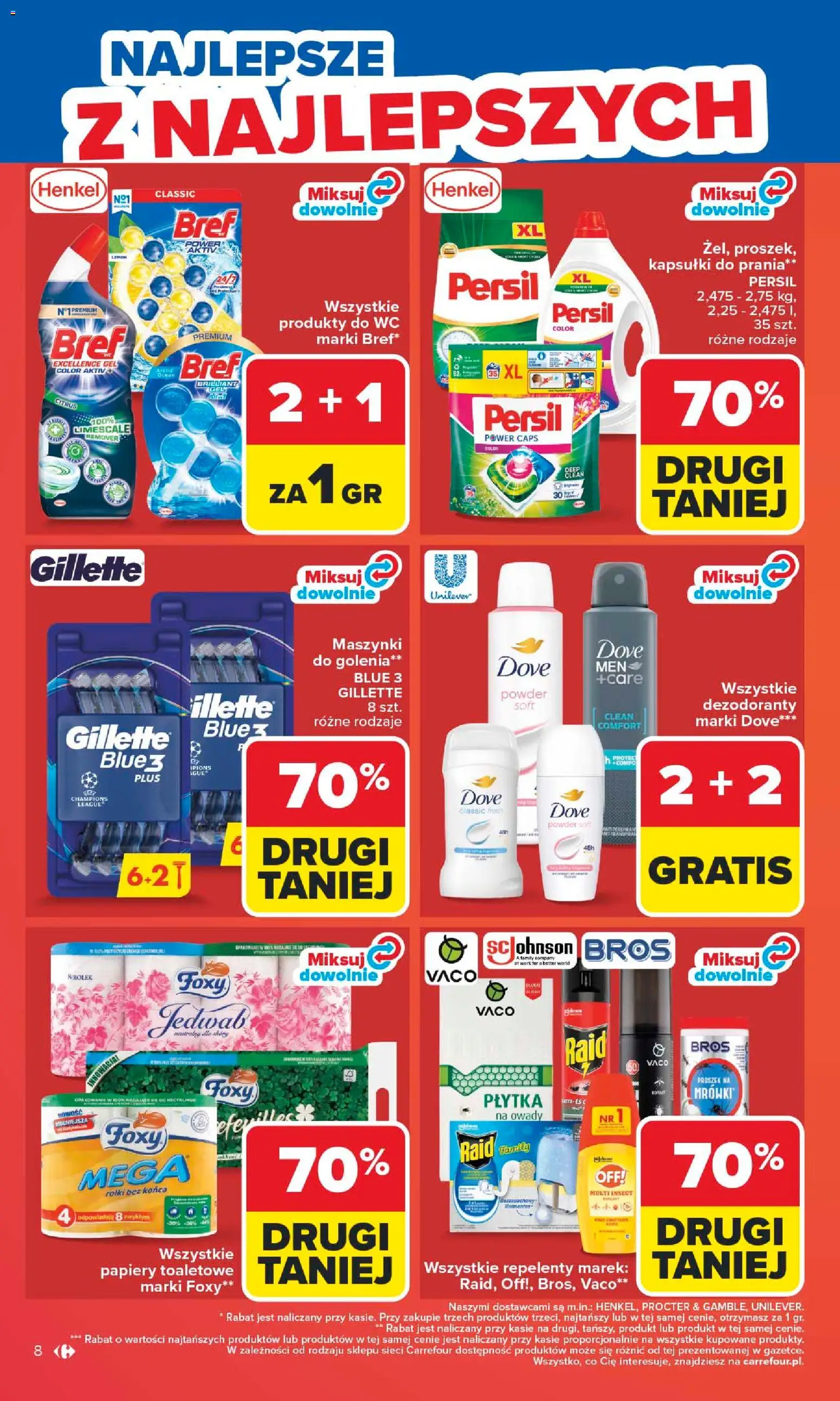 Carrefour gazetka od 25.05.2026 | Strona: 10 | Produkty: Persil, Rolki, Maszynki do golenia, Kapsułki do prania