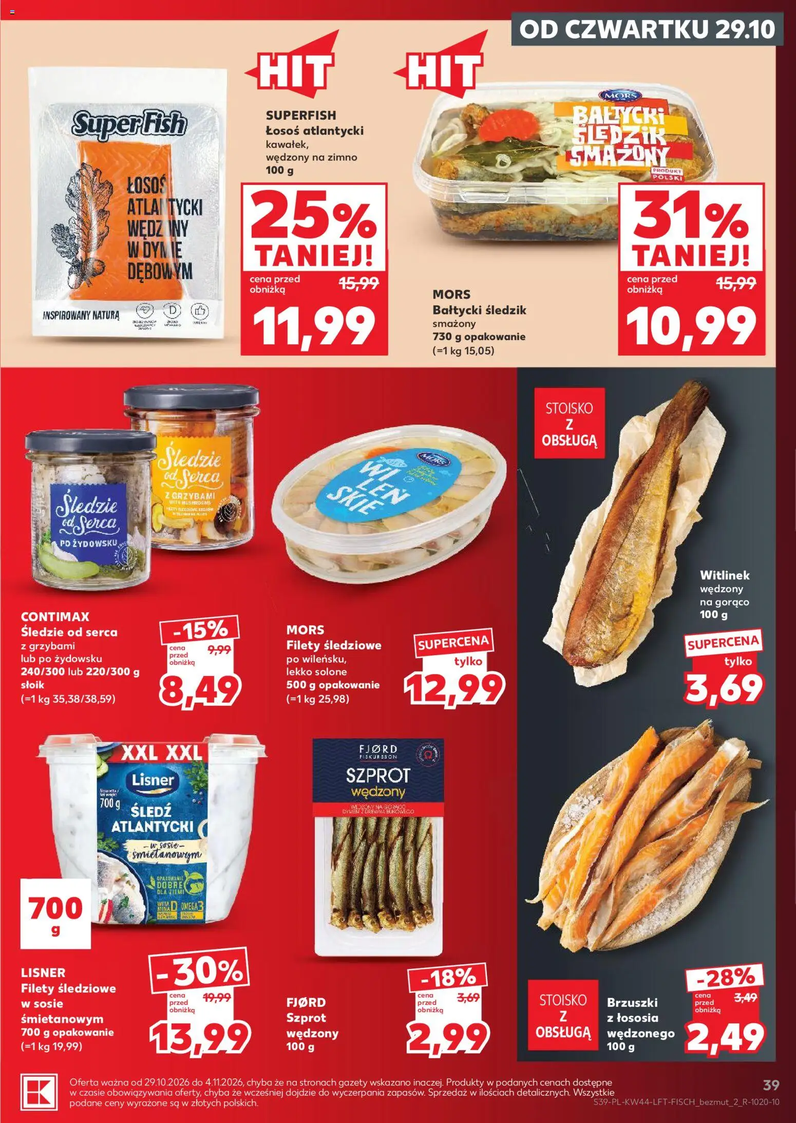 Kaufland Polsko leták od 29.10.2026 | Strana: 39 | Produkty: Losos