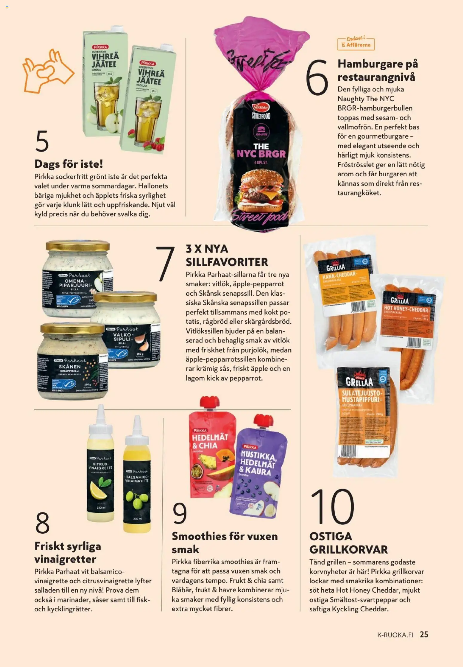 K-Market tarjoukset - K-mat – voimassa 10.06.2026 alkaen | Sivu: 25 | Tuotteet: Kaura, Juusto, Grillimakkara, Piparjuuri