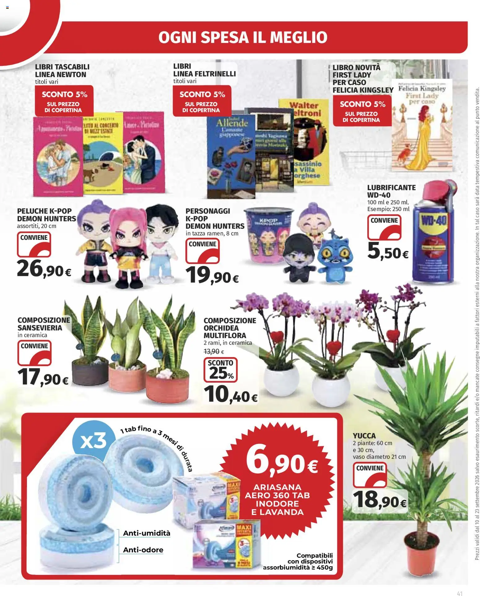 Volantino Ipercoop del 10/09/2026 | Pagina: 41 | Prodotti: Peluche, Libri, Data, Lavanda