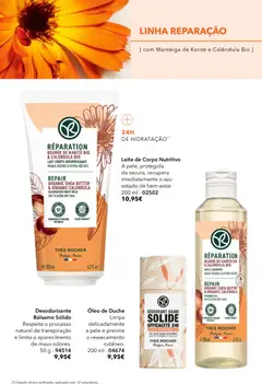 Pré-visualização Desodorizante Bálsamo Sólido, Respeita o processo natural de transpiração e limita o aparecimento de maus odores. válido de 03.06.2026 | Página: 60 | Produtos: Desodorizante, Leite, Manteiga, Óleo