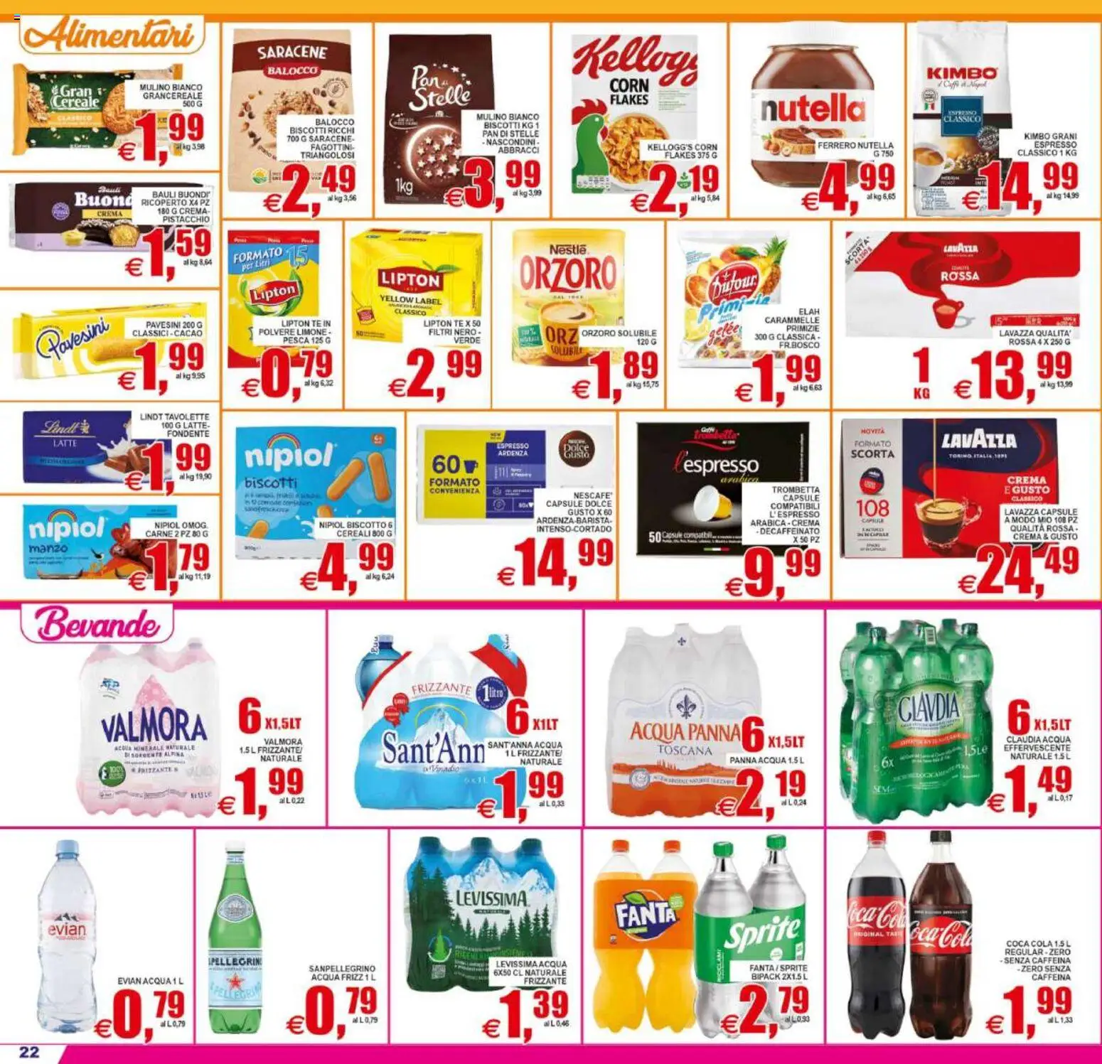 Volantino Pewex del 31/07/2026 | Pagina: 22 | Prodotti: Pistacchio, Tè, Pesca, Coca Cola