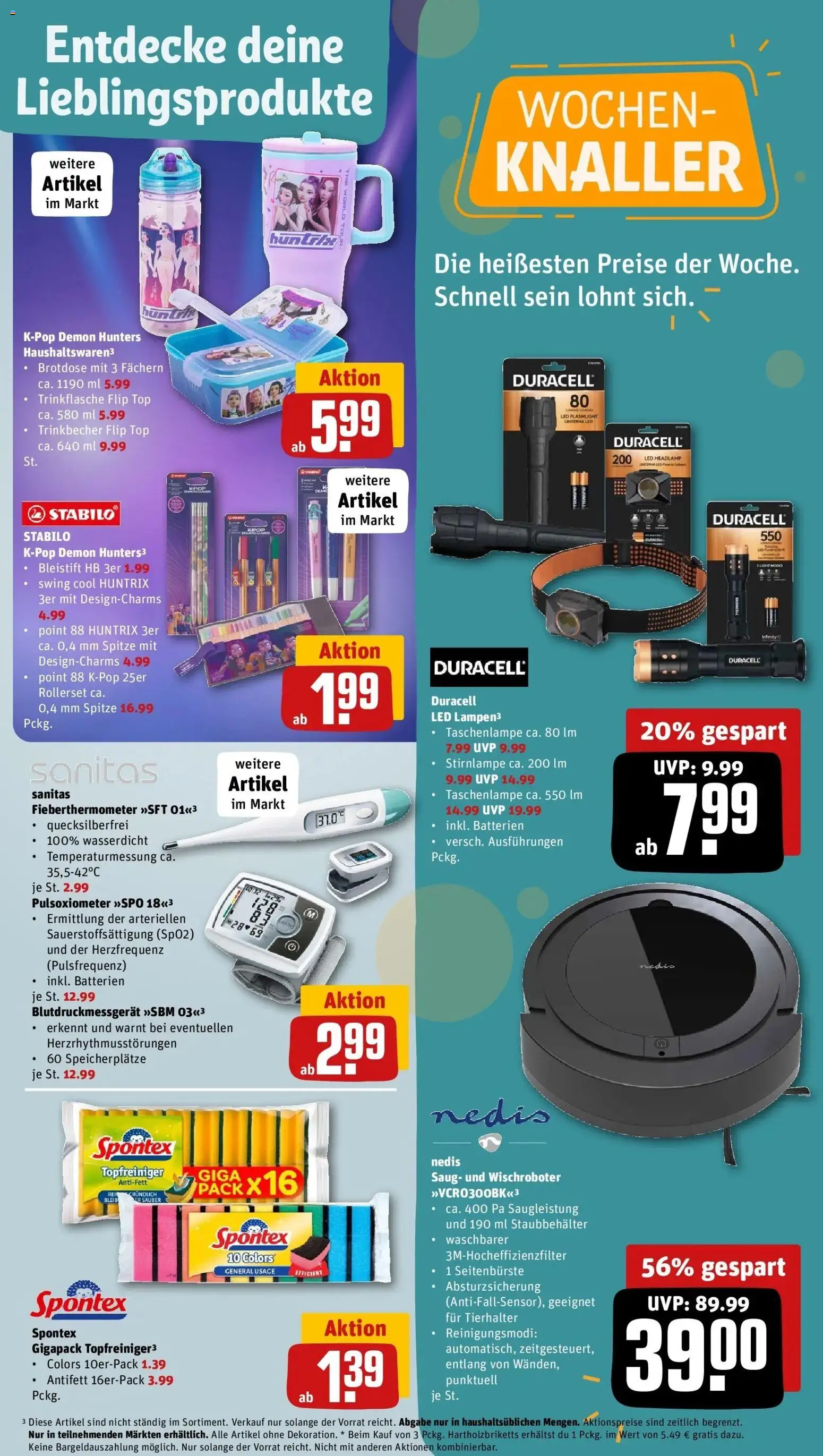 REWE Prospekt ab 12.10.2026 zum Blättern » Angebote | Seite: 35 | Produkte: Top, Batterien, Stirnlampe