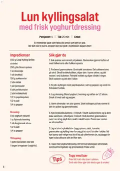 Forhåndsvisning av Coop Extra Middagsdisken sunn hverdag gyldig fra 09/08/2026 | Side: 6