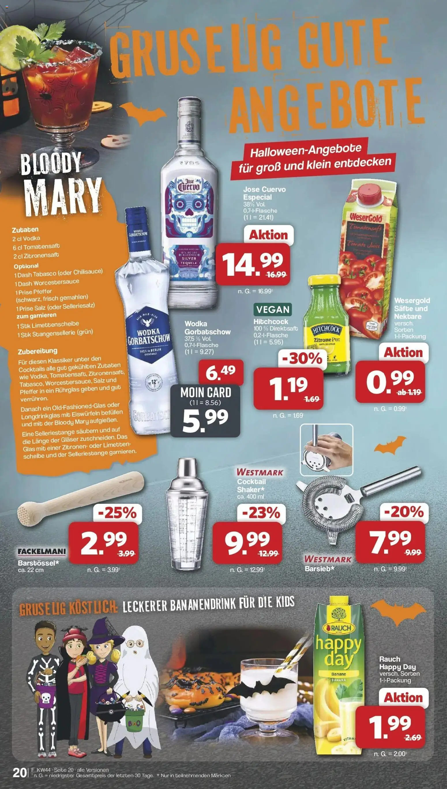 Famila Nordwest - Famila: Wochenangebote – gültig ab 26.10.2026 | Seite: 20 | Produkte: Tequila, Salz, Vodka, Zitronen