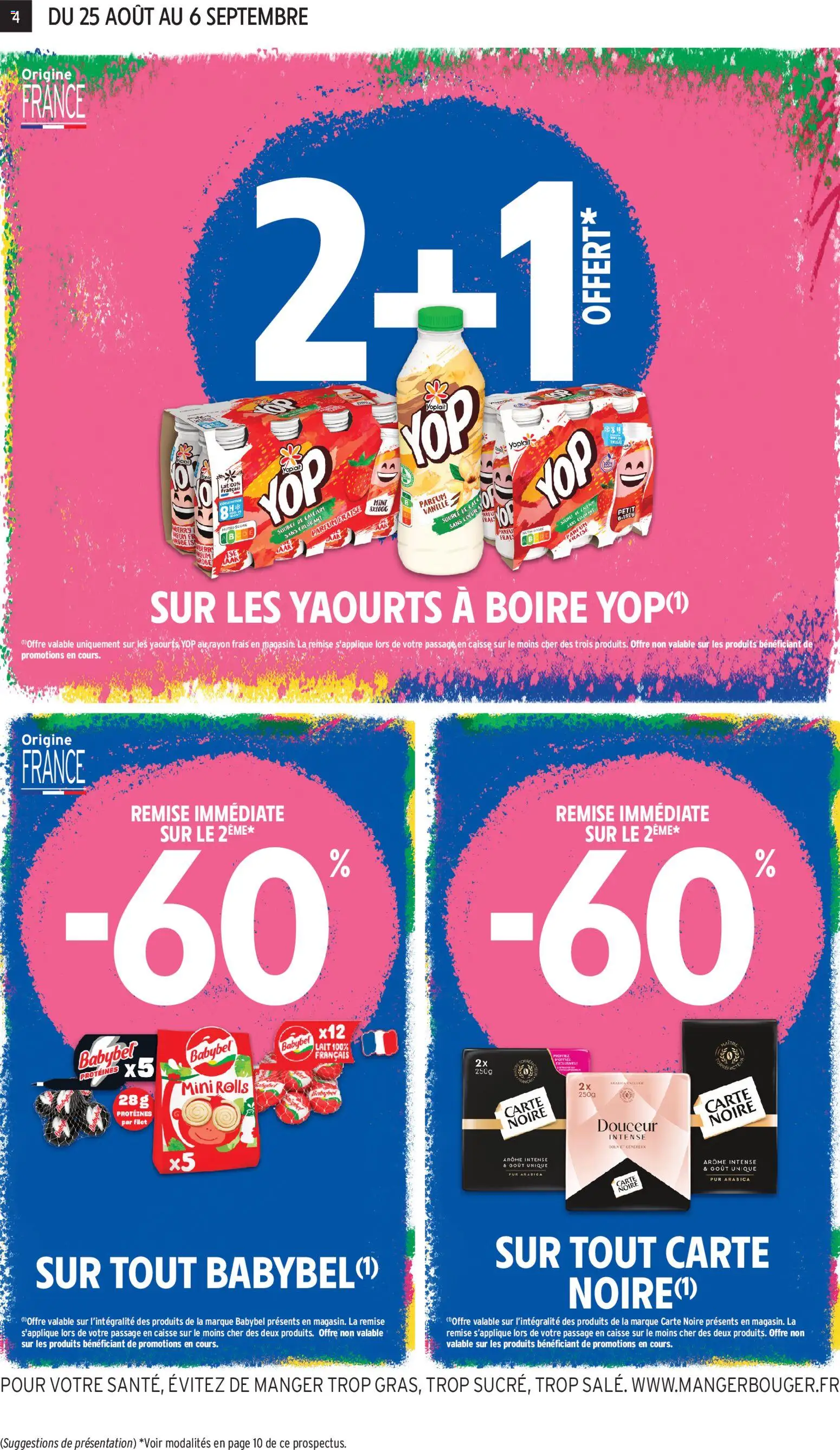 {H1} | Page: 4 | Produits: Yaourts, Fraise, Vanille, Parfum