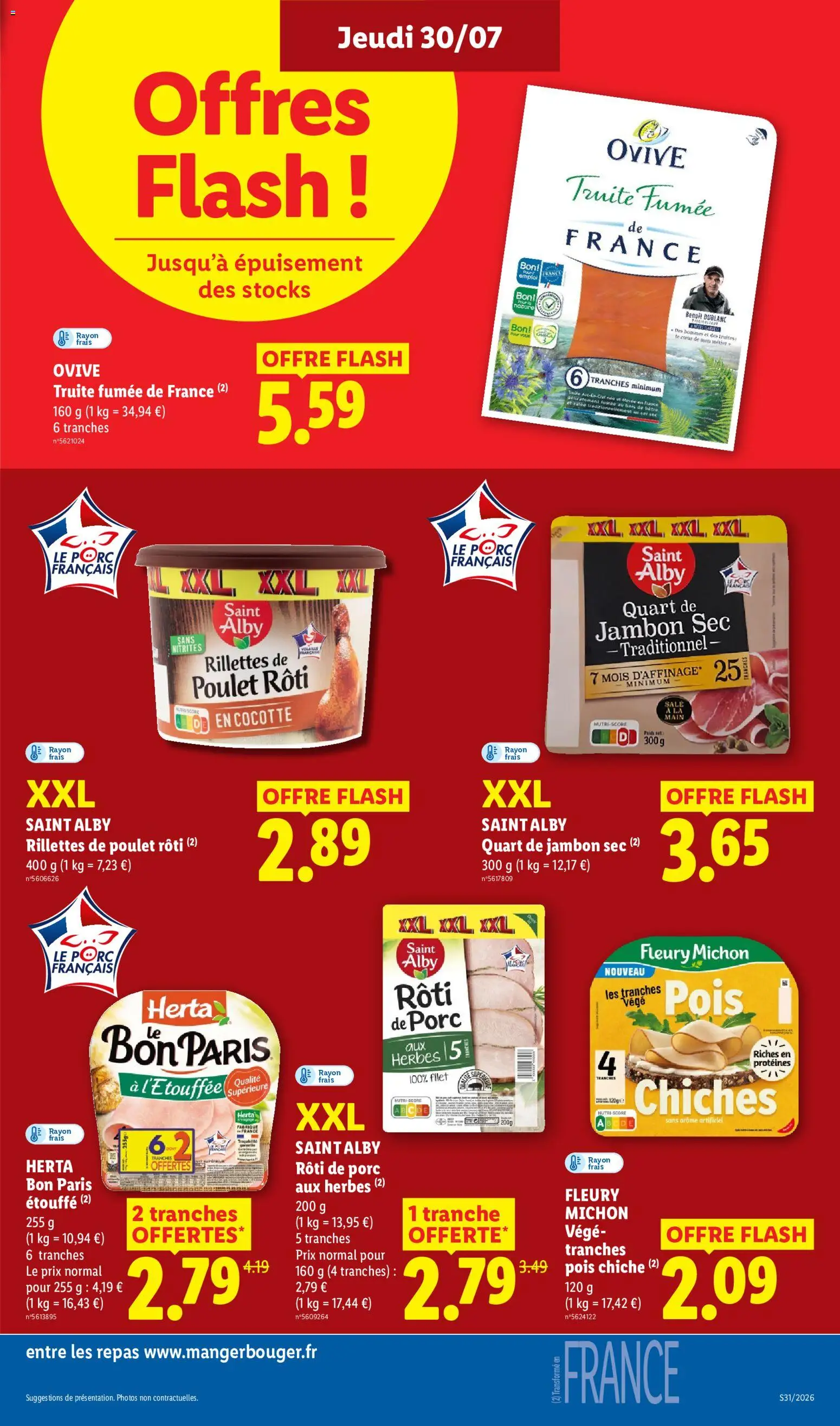 {H1} | Page: 19 | Produits: Rôti de porc, Pois, Pois chiche, Jambon