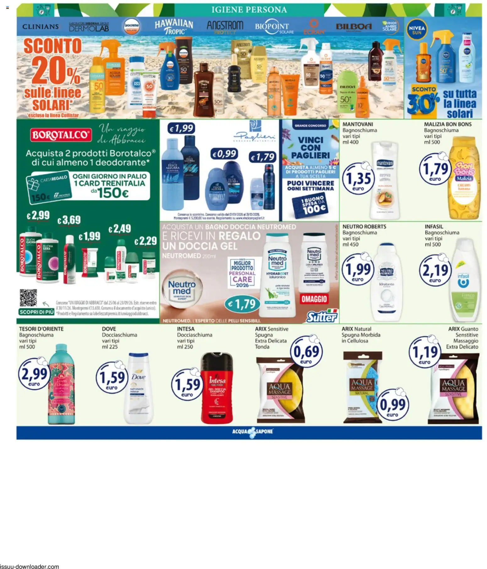 Volantino Acqua e Sapone del 27/07/2026 | Pagina: 6 | Prodotti: Spugna, Acqua, Bagno, Doccia