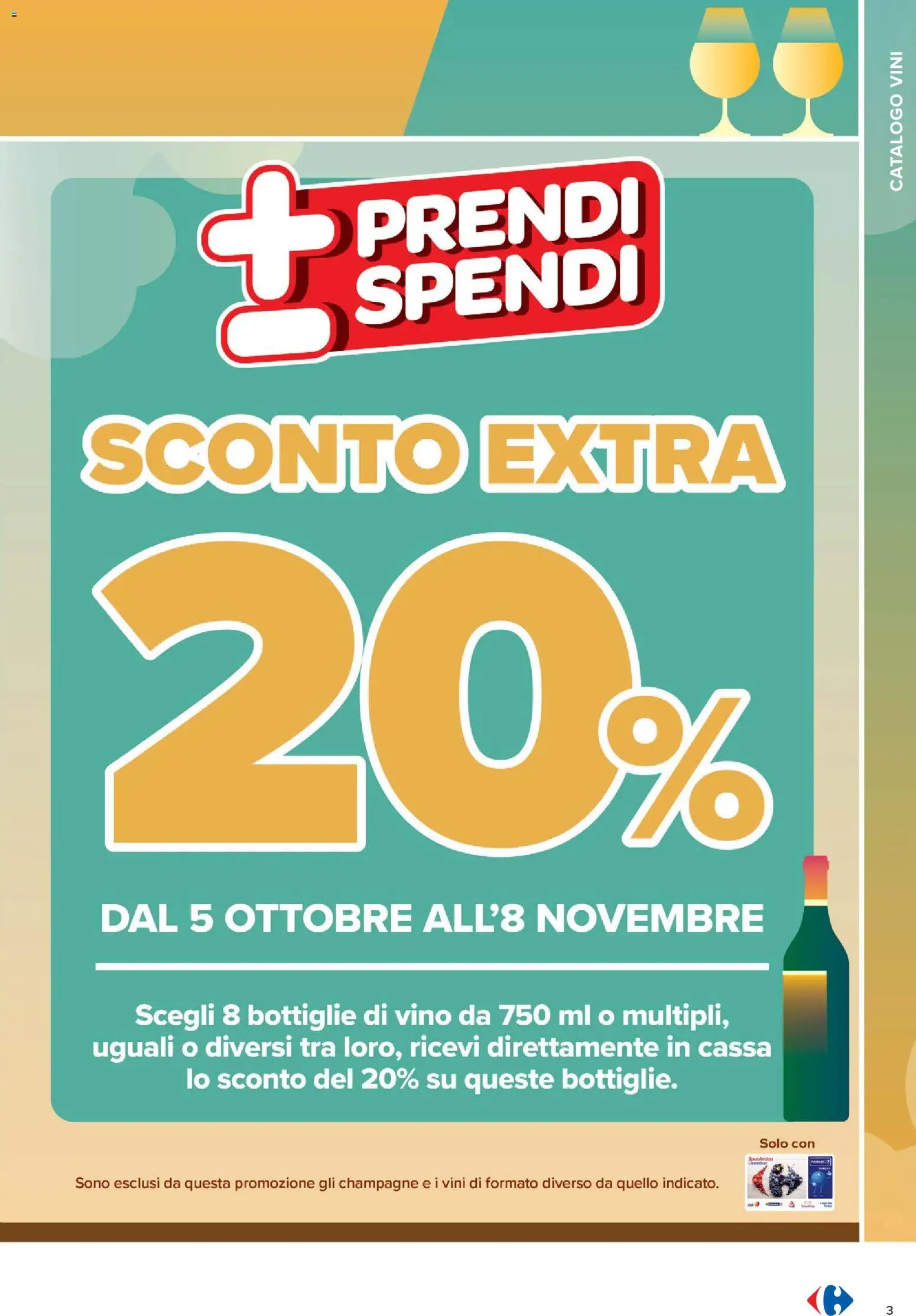Volantino Carrefour del 05/10/2026 | Pagina: 3 | Prodotti: Vino, Champagne