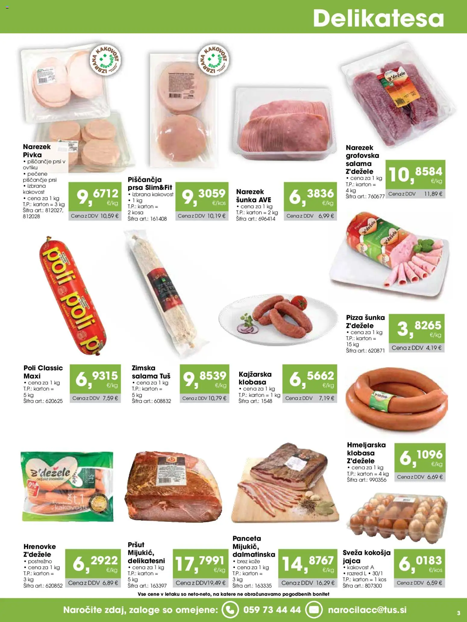 Novi Tuš katalog ponudbe – veljaven od 15.05.2026 | Stran: 3