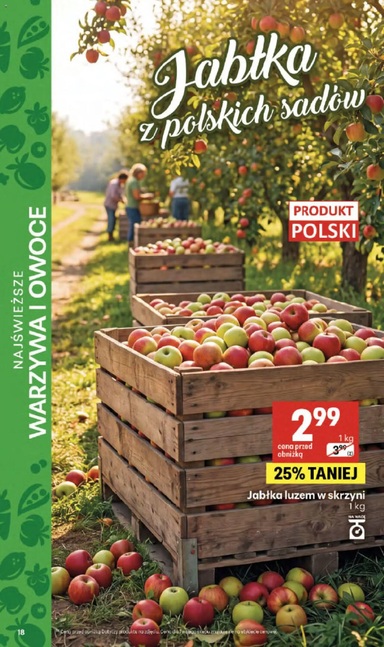 Delikatesy Centrum gazetka - Sklepy Własne od 24.09.2026 | Strona: 18 | Produkty: Jabłka, Warzywa, Owoce
