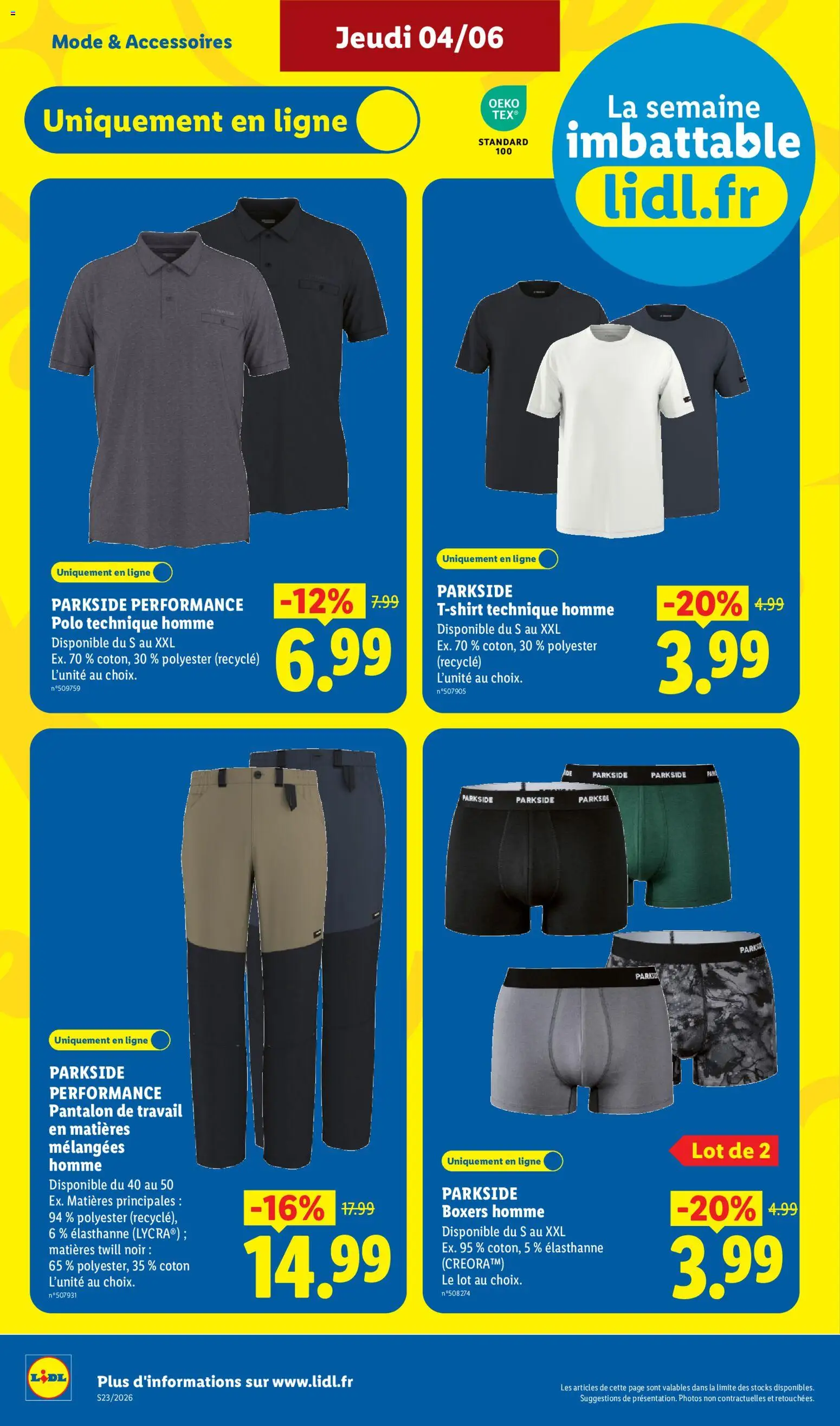 {H1} | Page: 46 | Produits: Polo, Coton, T-shirt, Pantalon de travail