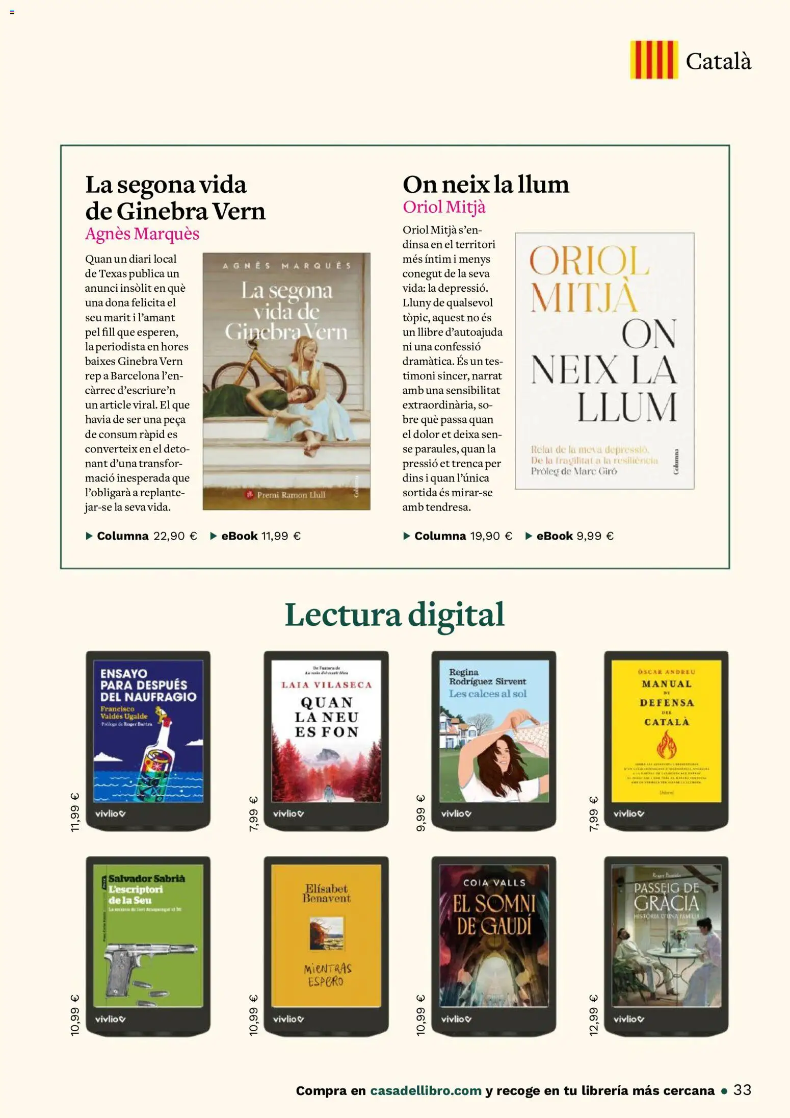 Casa del libro folleto Cat │ válido desde el 01/07/2026 | Página: 33 | Productos: Ginebra