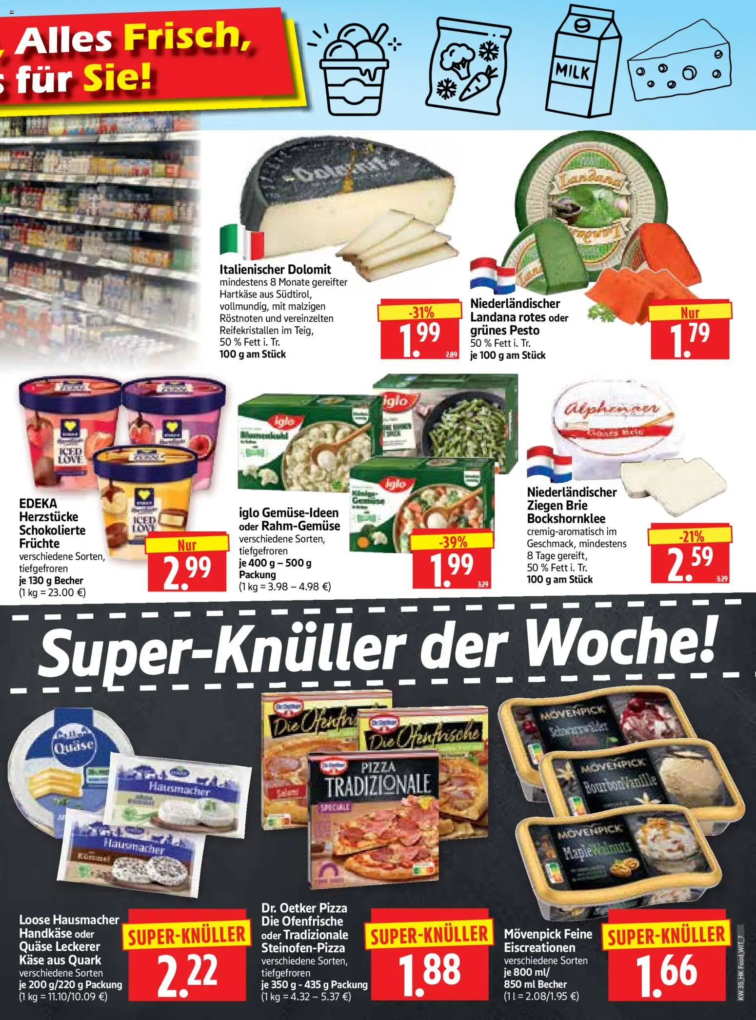 HERKULES Prospekt – gültig ab 24.08.2026 | Seite: 7 | Produkte: Quark, Iglo, Ofenfrische, Pizza
