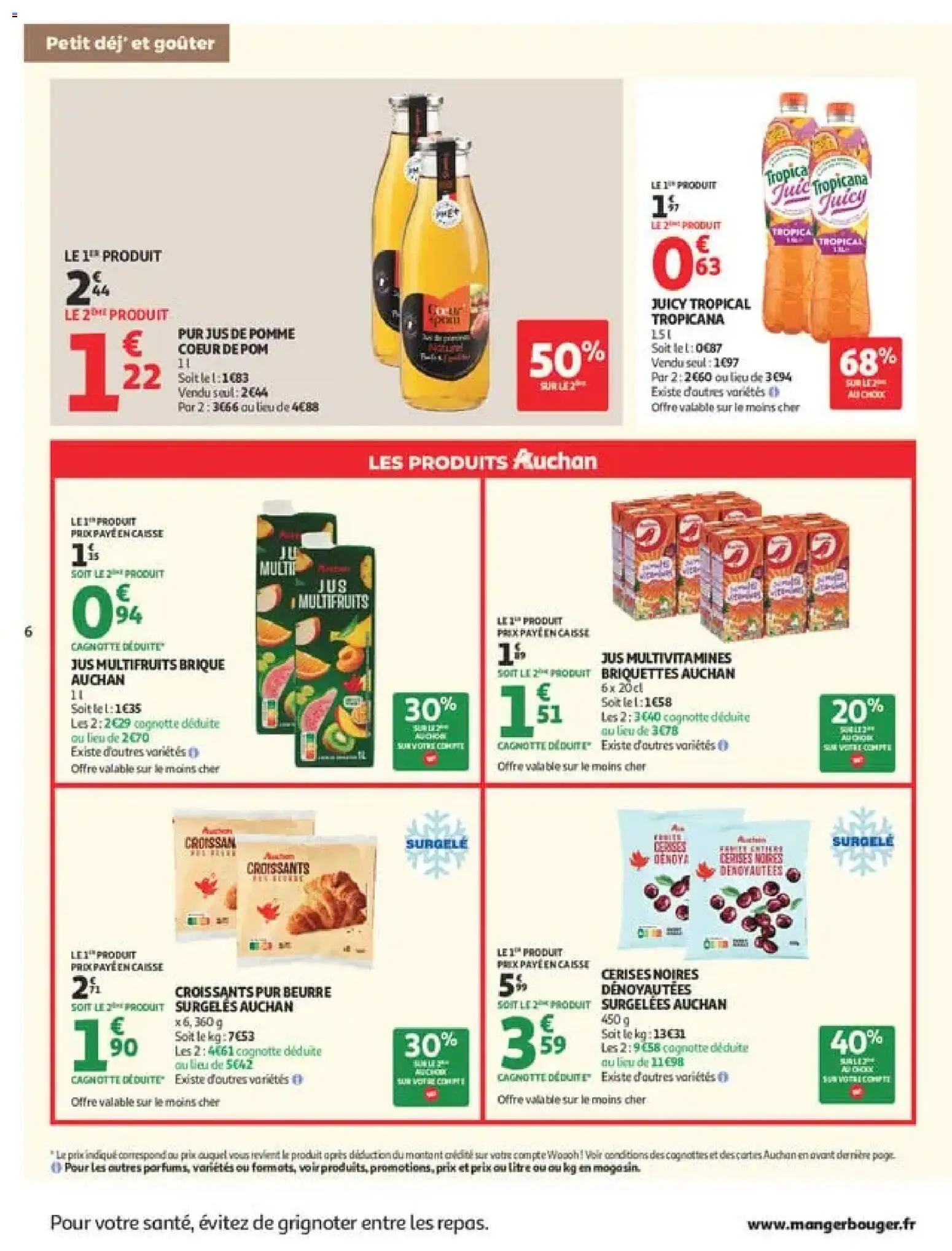 {H1} | Page: 6 | Produits: Pomme, Beurre, Jus de pomme, Jus