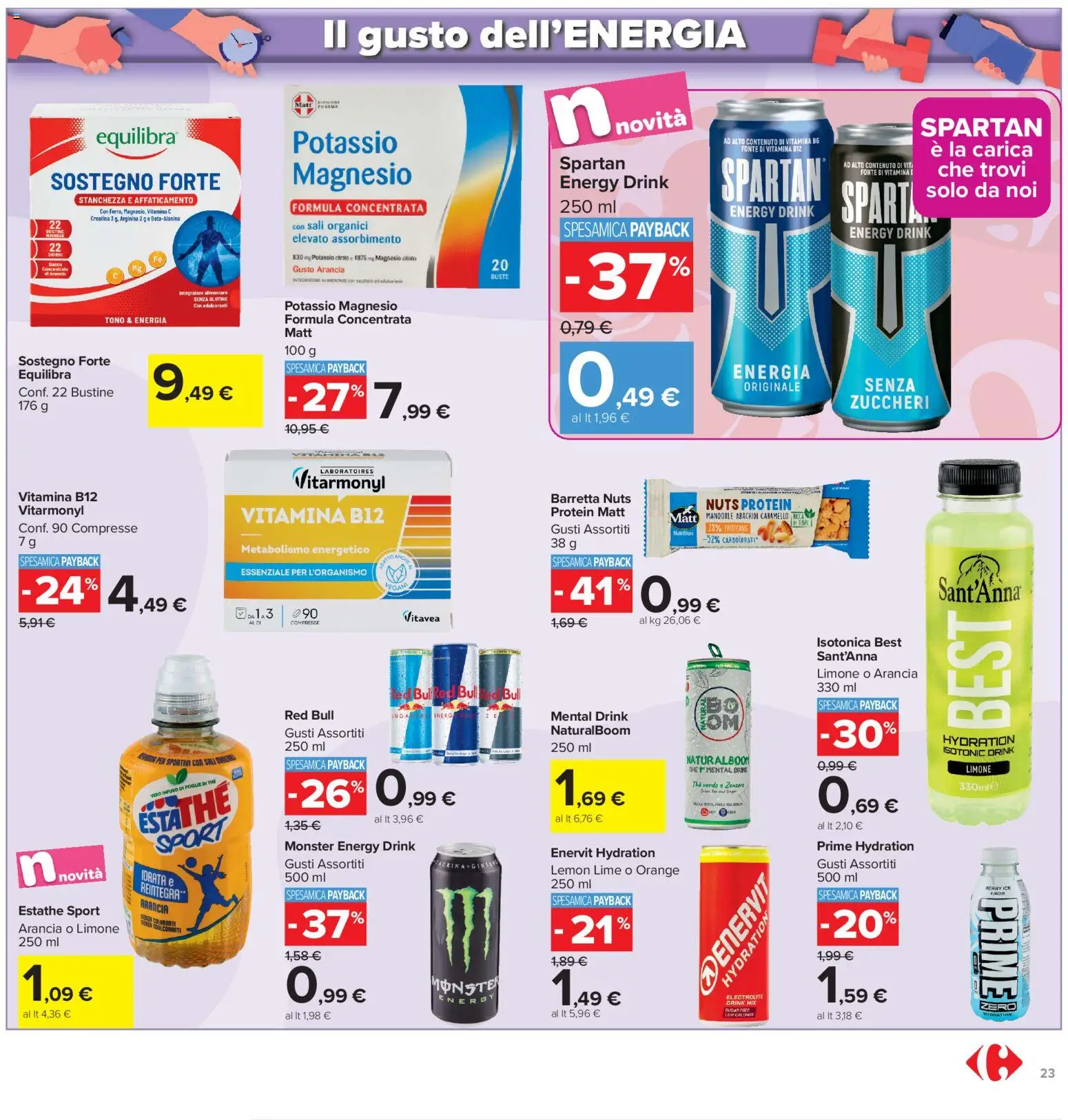 Volantino Carrefour del 13/07/2026 | Pagina: 23 | Prodotti: Limone, Mandorle, The, Barretta