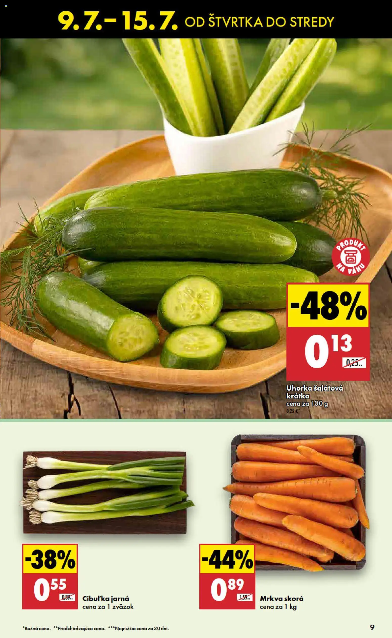 Nové Biedronka akcie – leták je platný od 09.07.2026 | Strana: 9 | Produkty: Mrkva