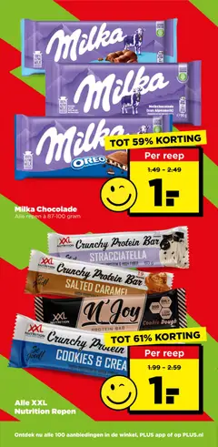 Milka Chocolade, Milka Chocolade Alle repen à 87-100 gram - Voorbeeld van een folder van Plus, geldig van 19-08-2026 | Pagina: 14