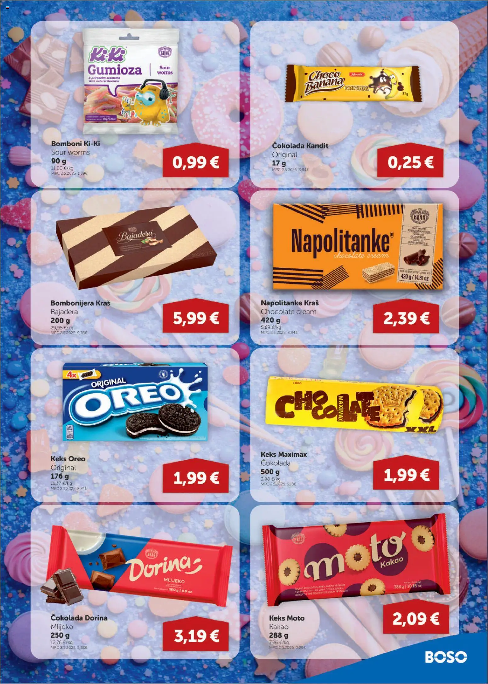 Boso katalog | vrijedi od 12.03.2026 | Stranica: 9 | Proizvodi: Mlijeko, Keks, Napolitanke, Kakao