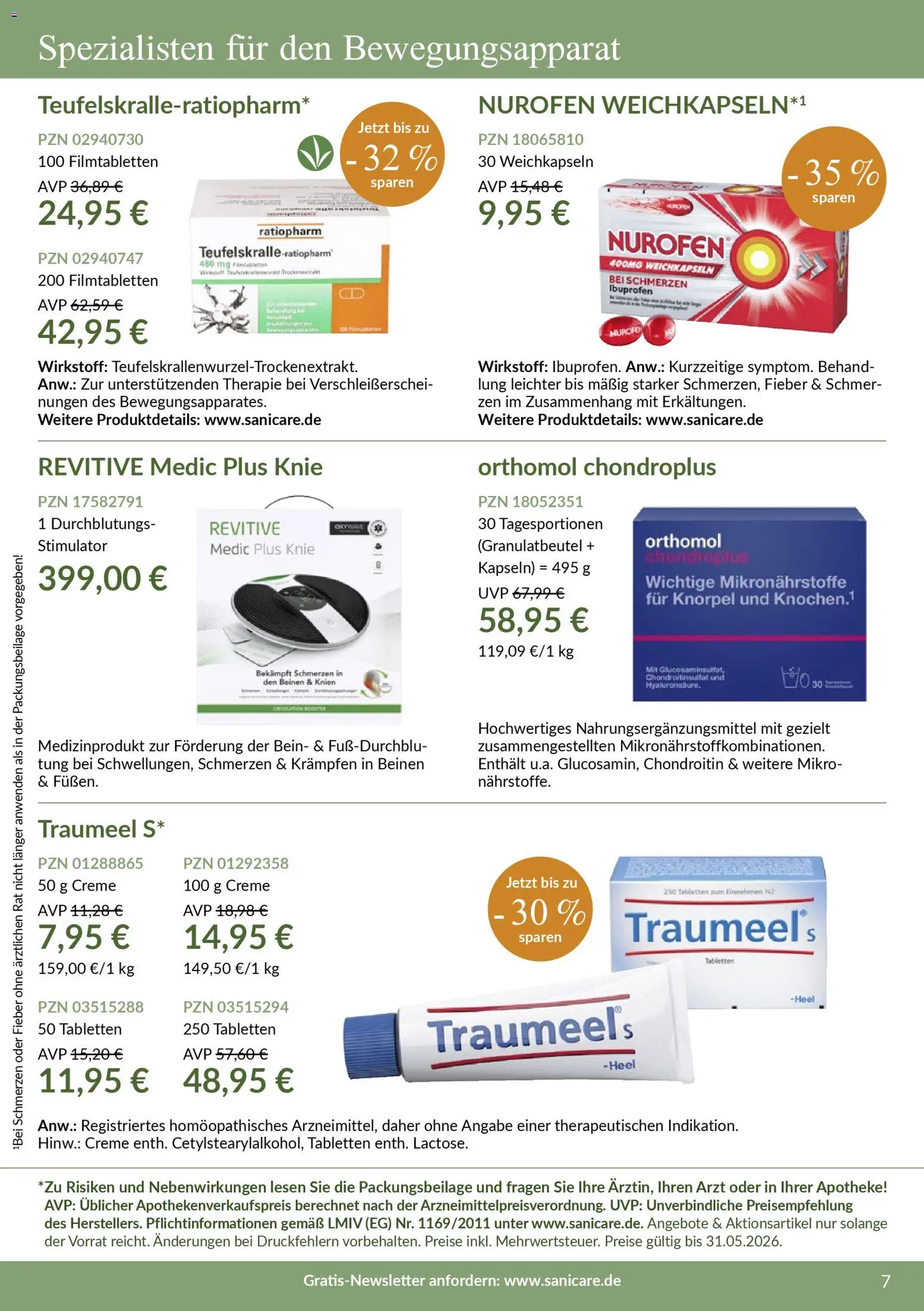 Sanicare Rheuma Katalog 2026 – gültig ab 20.03.2026 | Seite: 8 | Produkte: Creme