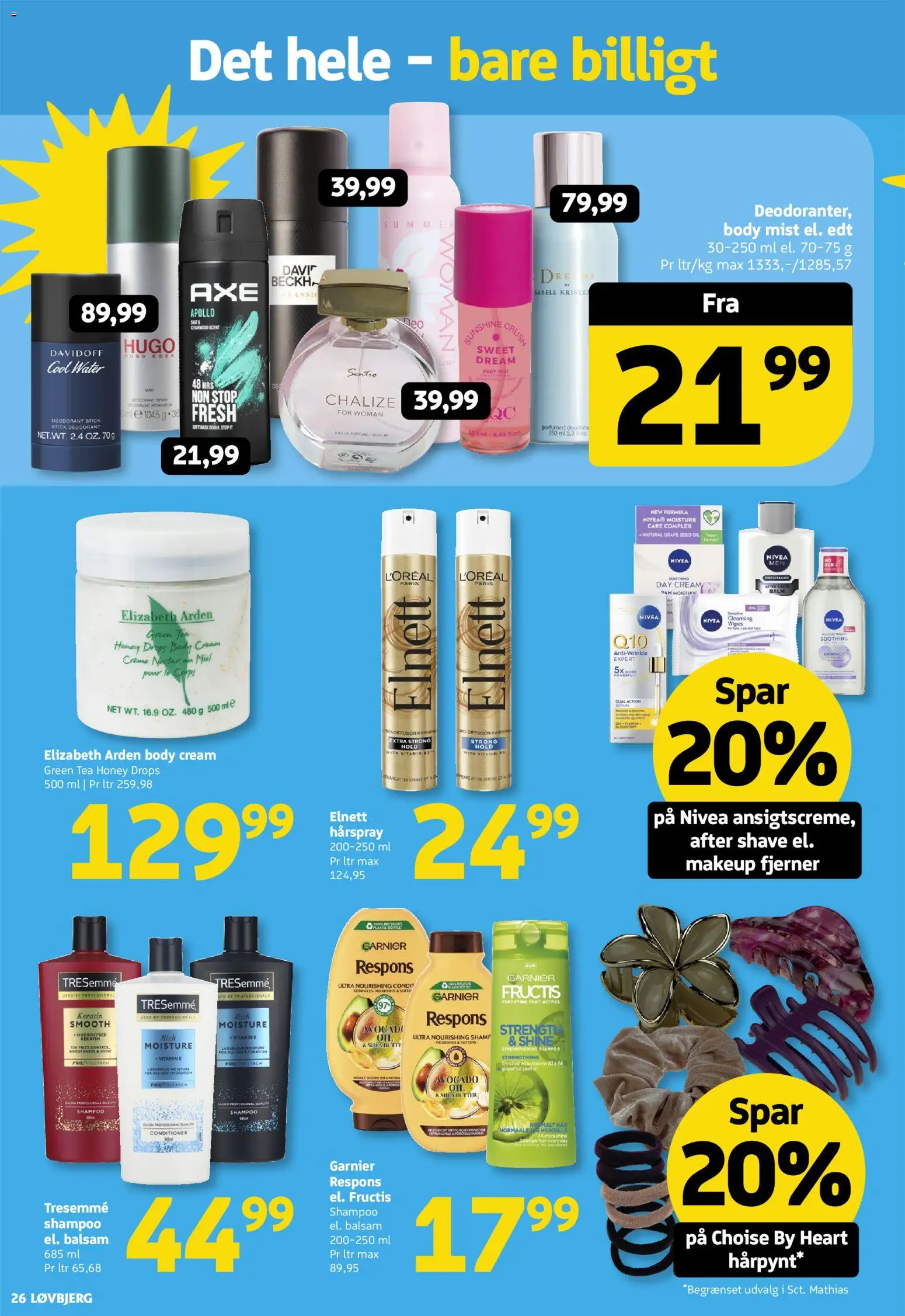 Løvbjerg tilbudsavis – gyldig fra 21/08/2026 | Side: 26 | Produkter: Makeup, Shampoo, Balsam, Hårspray