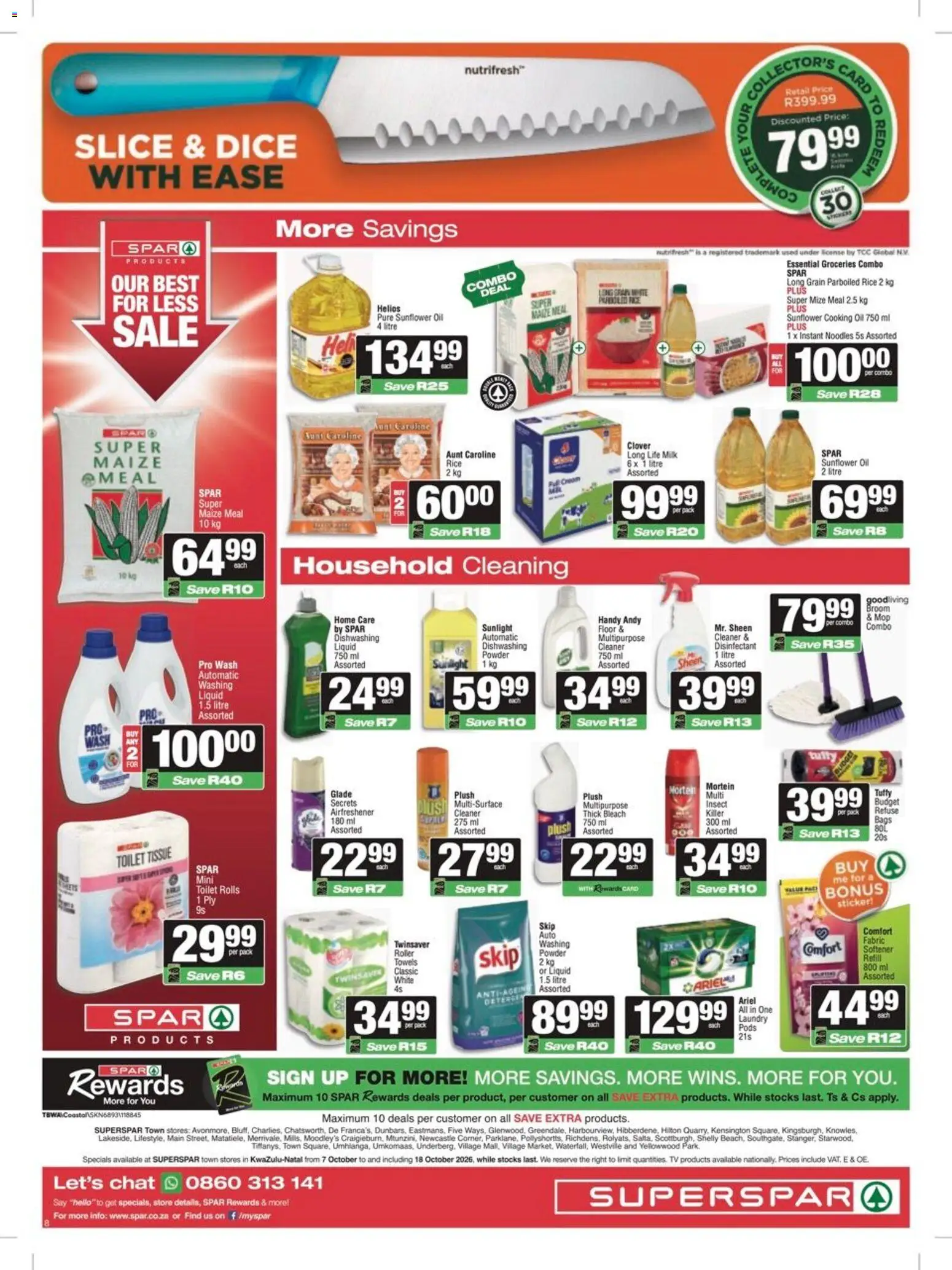 New Superspar catalogue – valid from 07/10/2026 | Page: 8 | Products: TV, Oil, Rice, Noodles