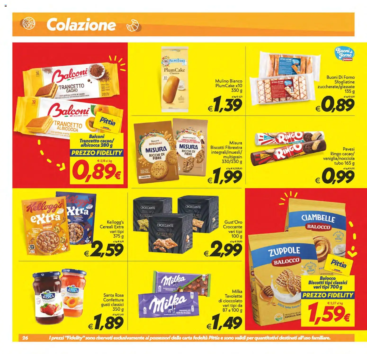 Volantino SuperConveniente del 25/09/2026 | Pagina: 26 | Prodotti: Crema, Cioccolato, Frutta, Mandorla